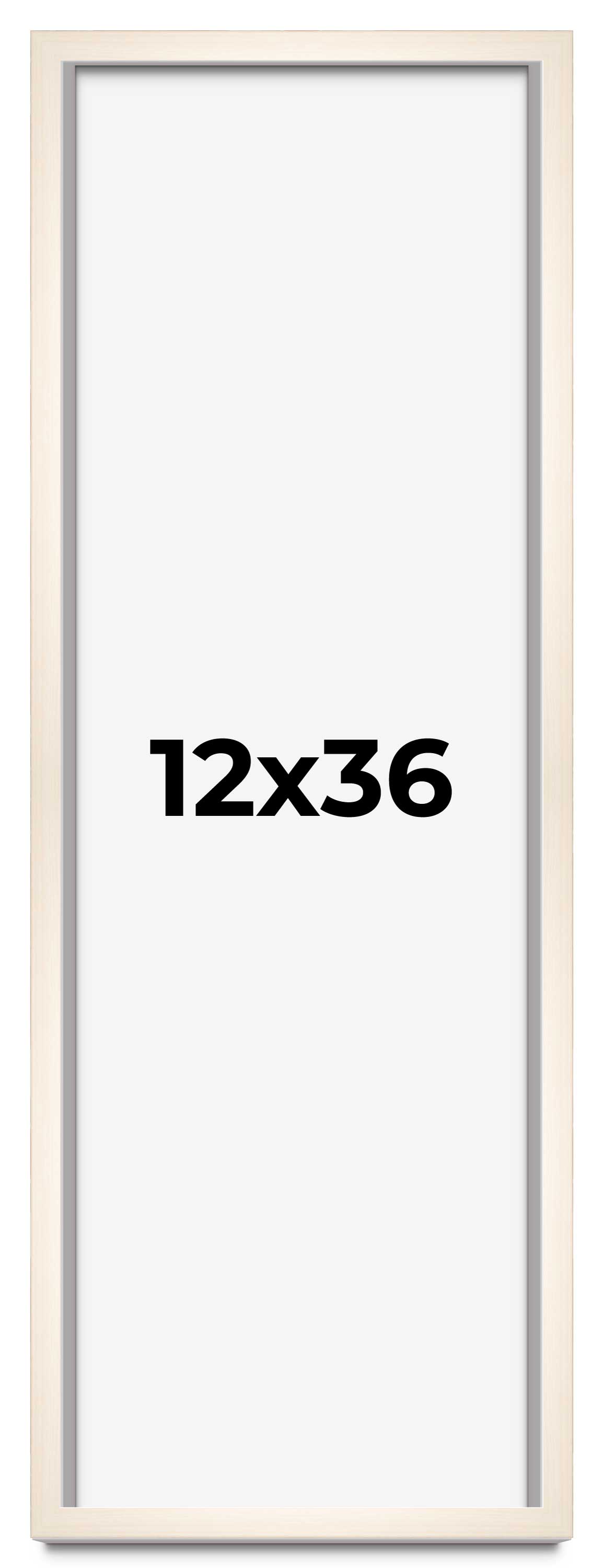 12x36 Frame White Wheat Solid Wood Picture Frame | Moulding Width 0.75 Inches main product image