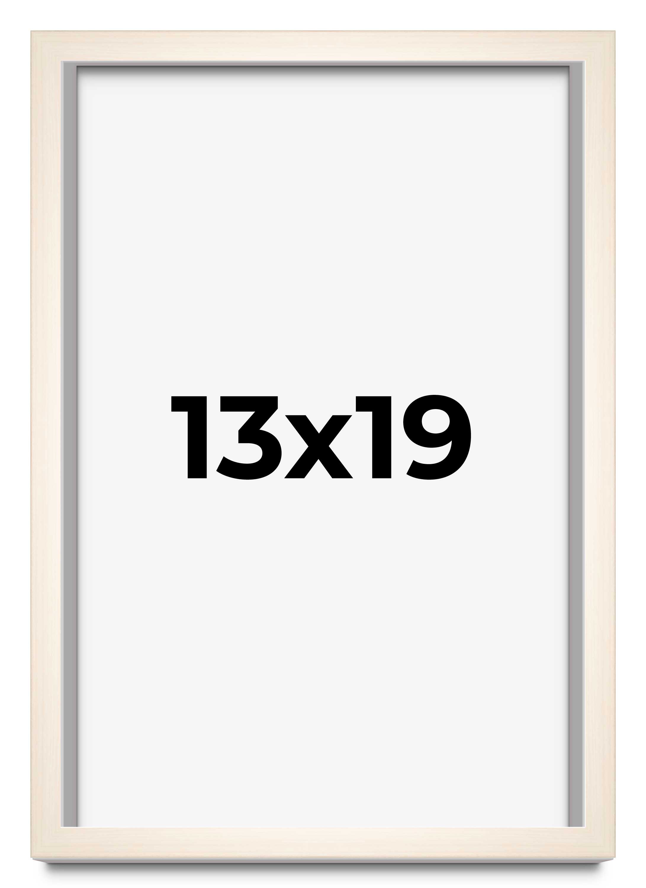 13x19 Frame White Wheat Solid Wood Picture Frame | Moulding Width 0.75 Inches | - Bild 1 von 9