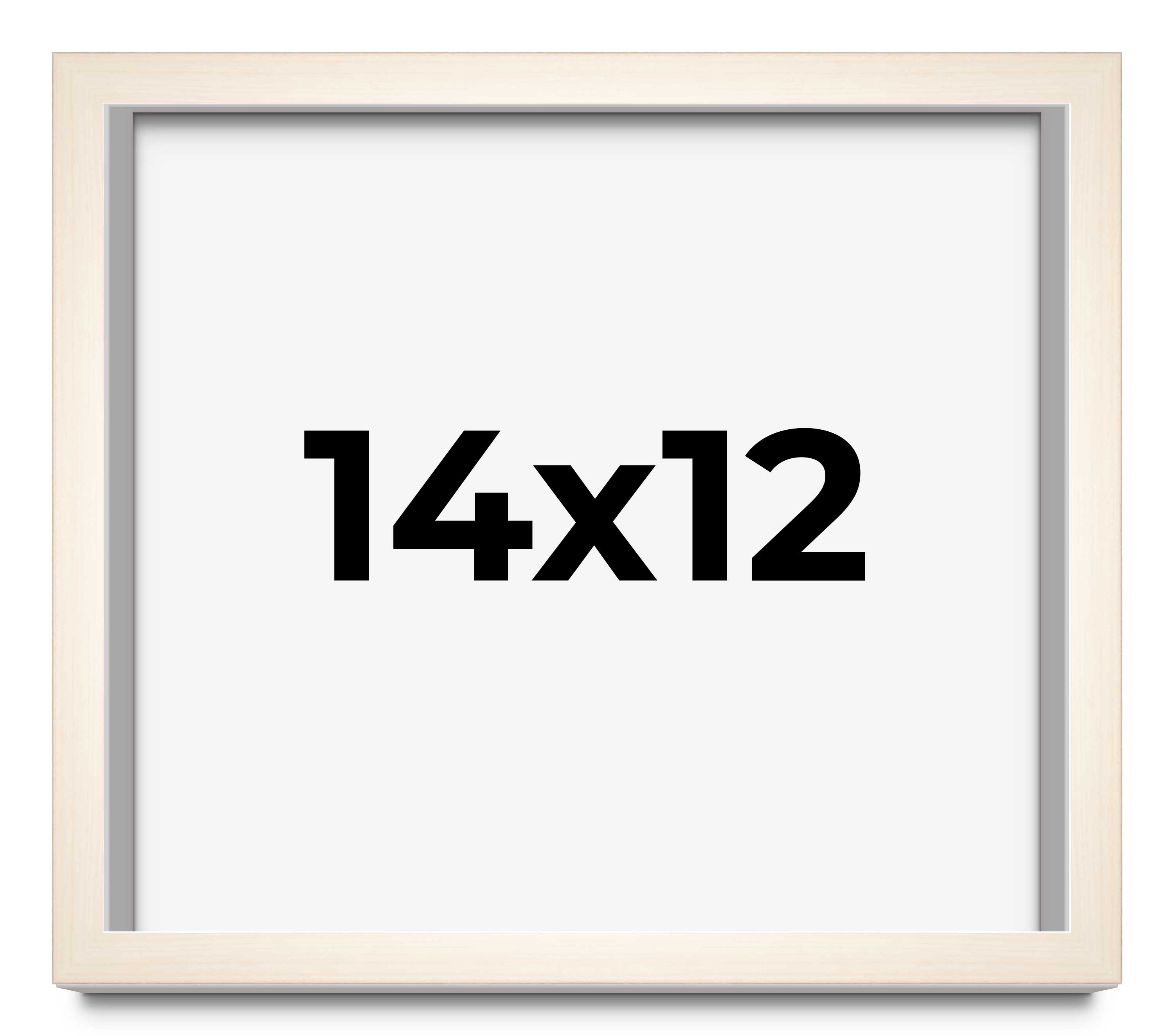 14x12 Frame White Wheat Solid Wood Picture Frame | Moulding Width 0.75 Inches main product image