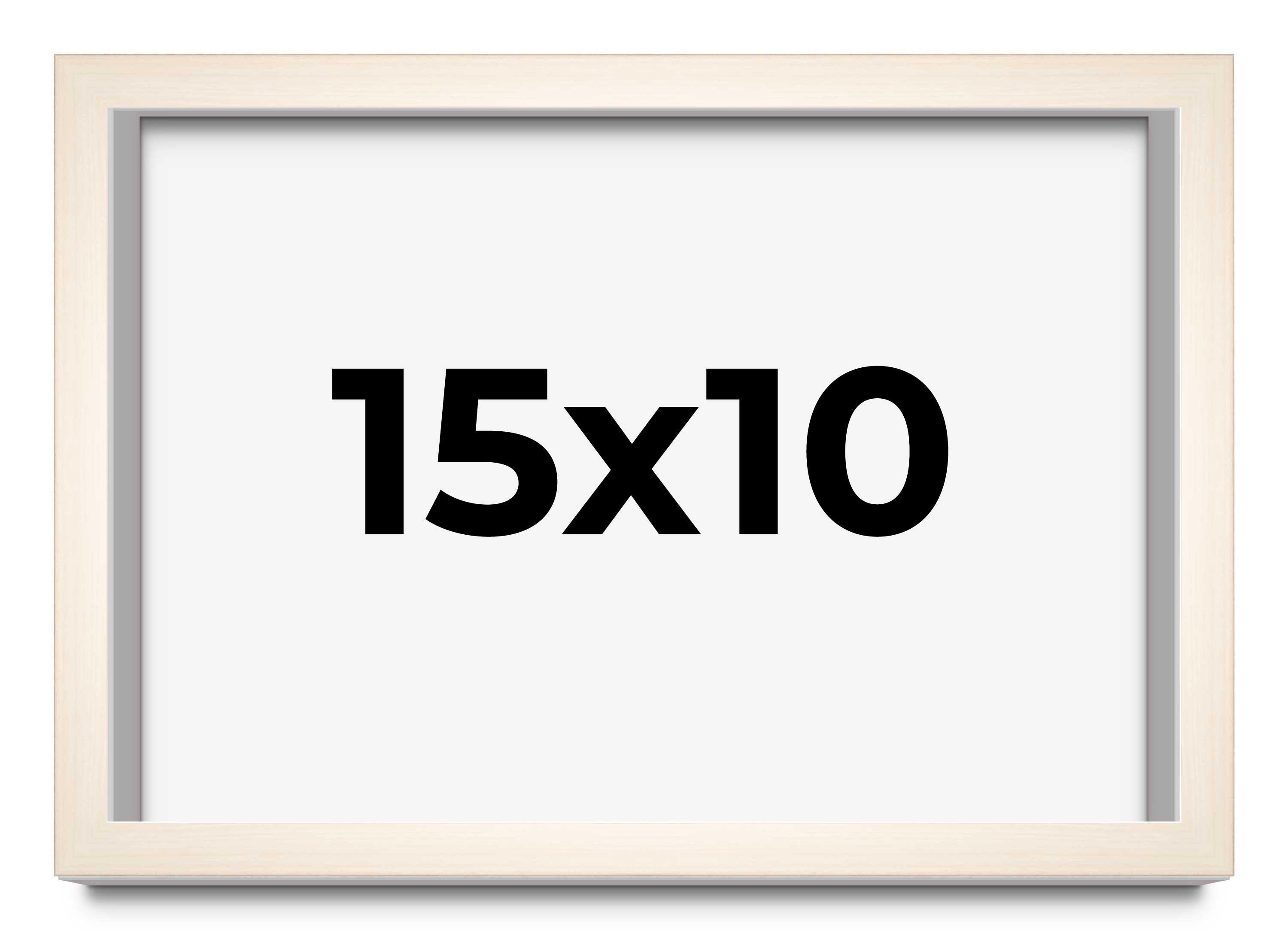 15x10 Frame White Wheat Solid Wood Picture Frame | Moulding Width 0.75 Inches main product image