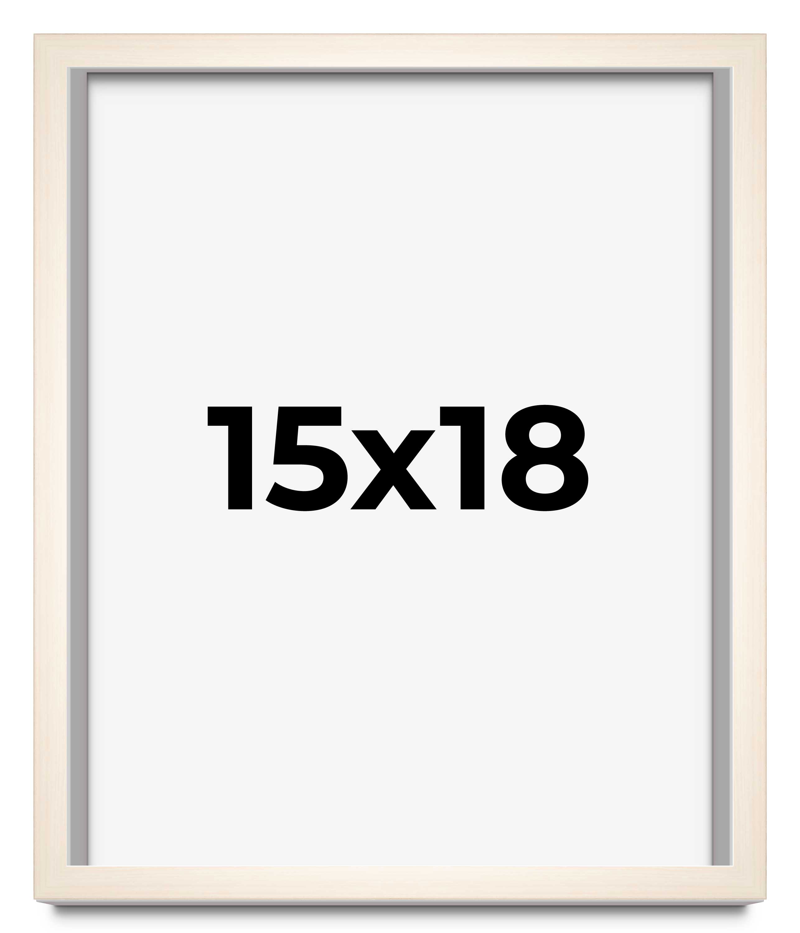15x18 Frame White Wheat Solid Wood Picture Frame | Moulding Width 0.75 Inches main product image