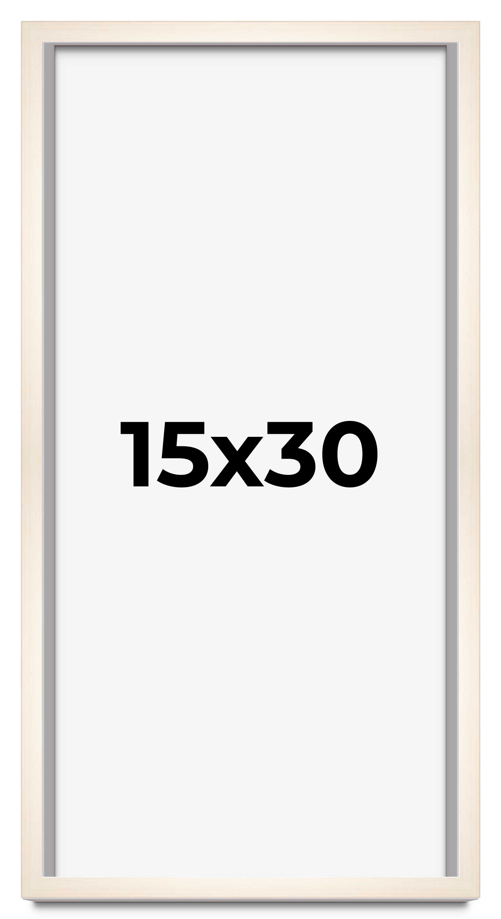 15x30 Frame White Wheat Solid Wood Picture Frame | Moulding Width 0.75 Inches main product image