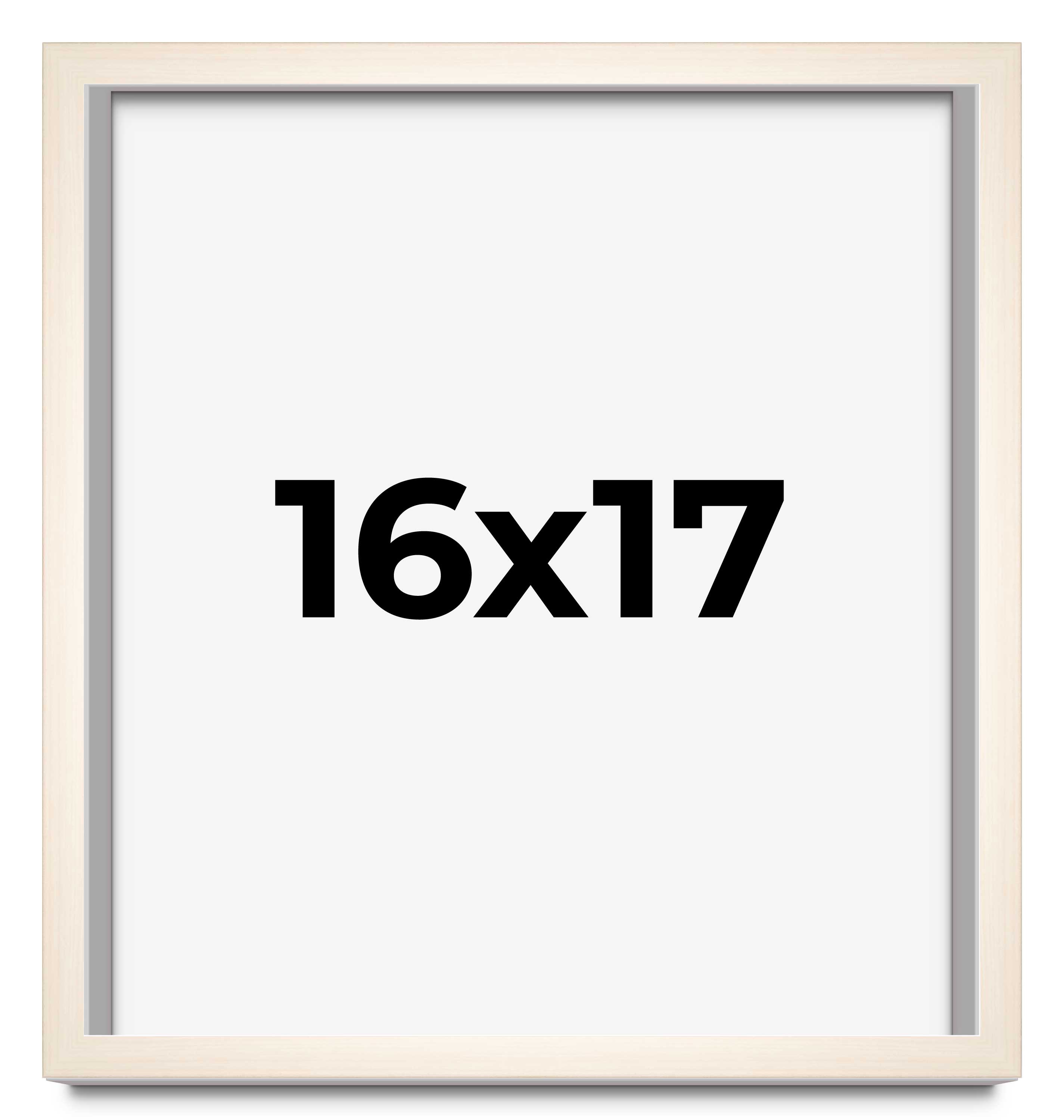 16x17 Frame White Wheat Solid Wood Picture Frame | Moulding Width 0.75 Inches main product image
