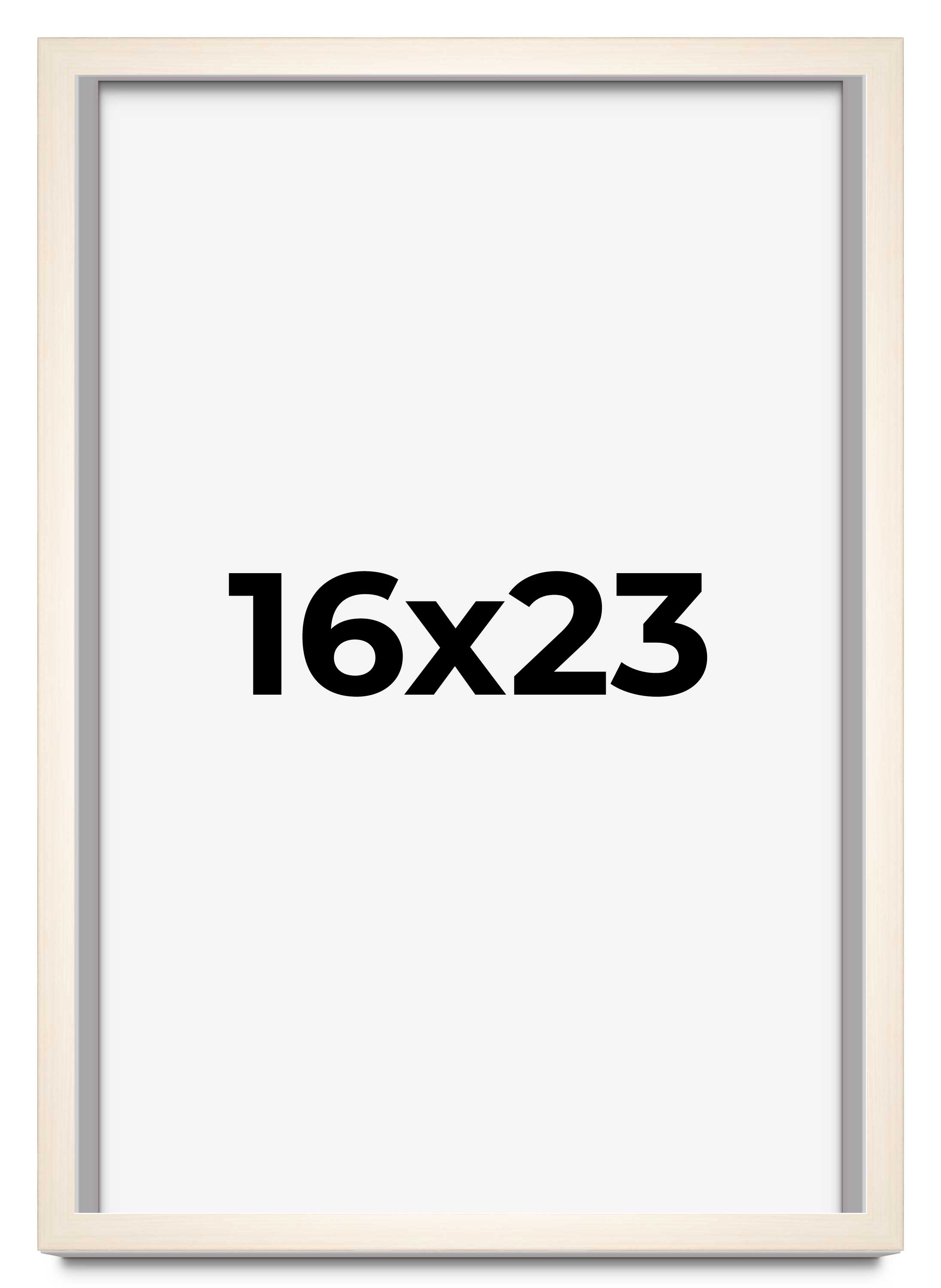 16x23 Frame White Wheat Solid Wood Picture Frame | Moulding Width 0.75 Inches main product image
