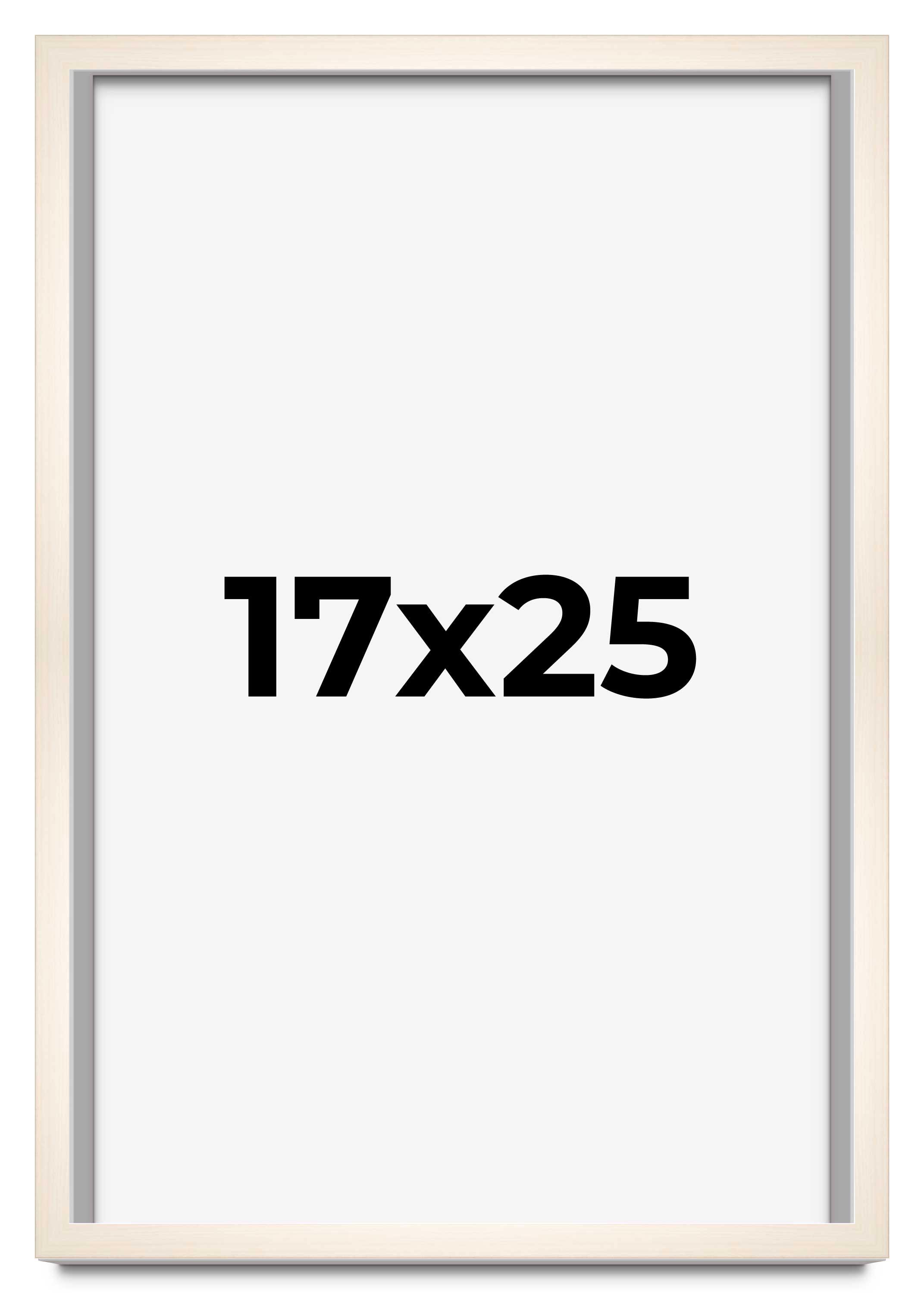 17×25 Frame White Wheat Solid Wood Picture Frame | Moulding Width 0.75 Inches |