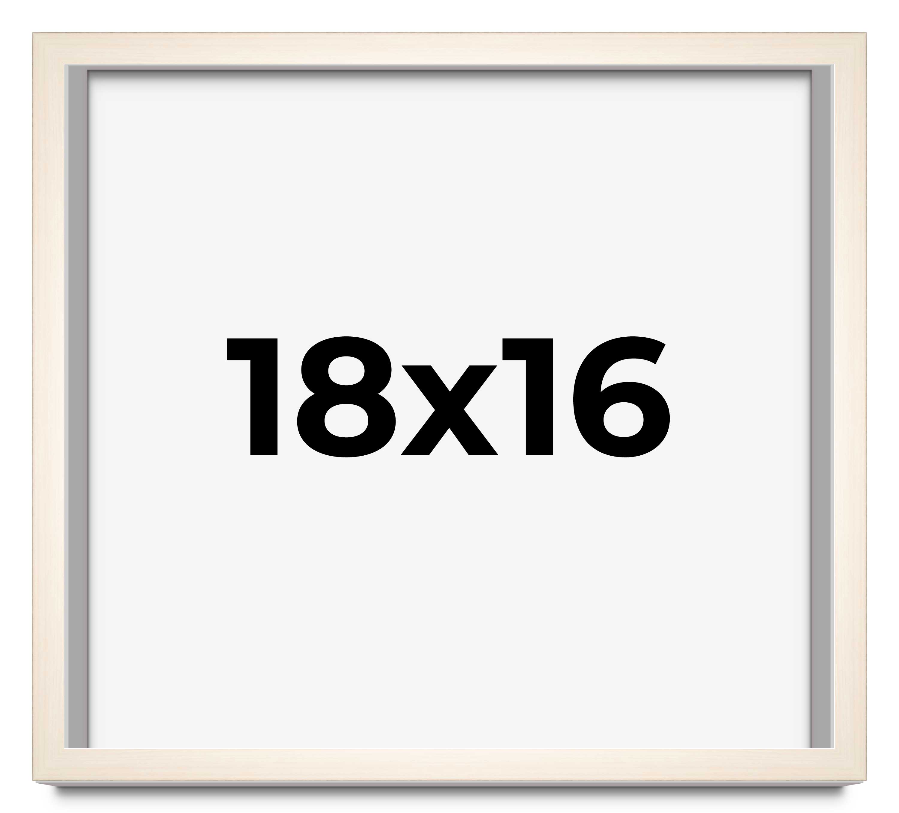18x16 Frame White Wheat Solid Wood Picture Frame | Moulding Width 0.75 Inches main product image