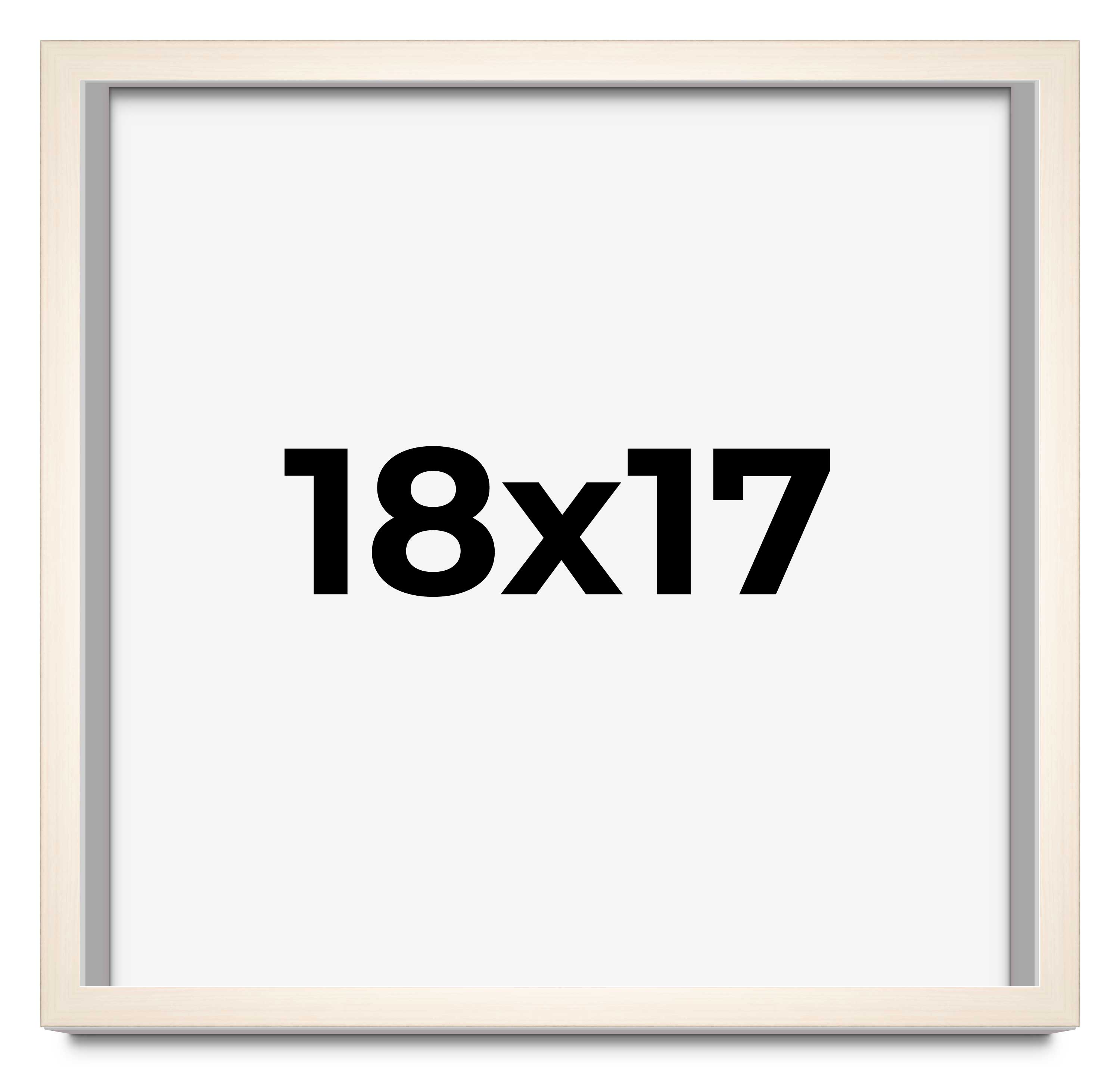18x17 Frame White Wheat Solid Wood Picture Frame | Moulding Width 0.75 Inches main product image