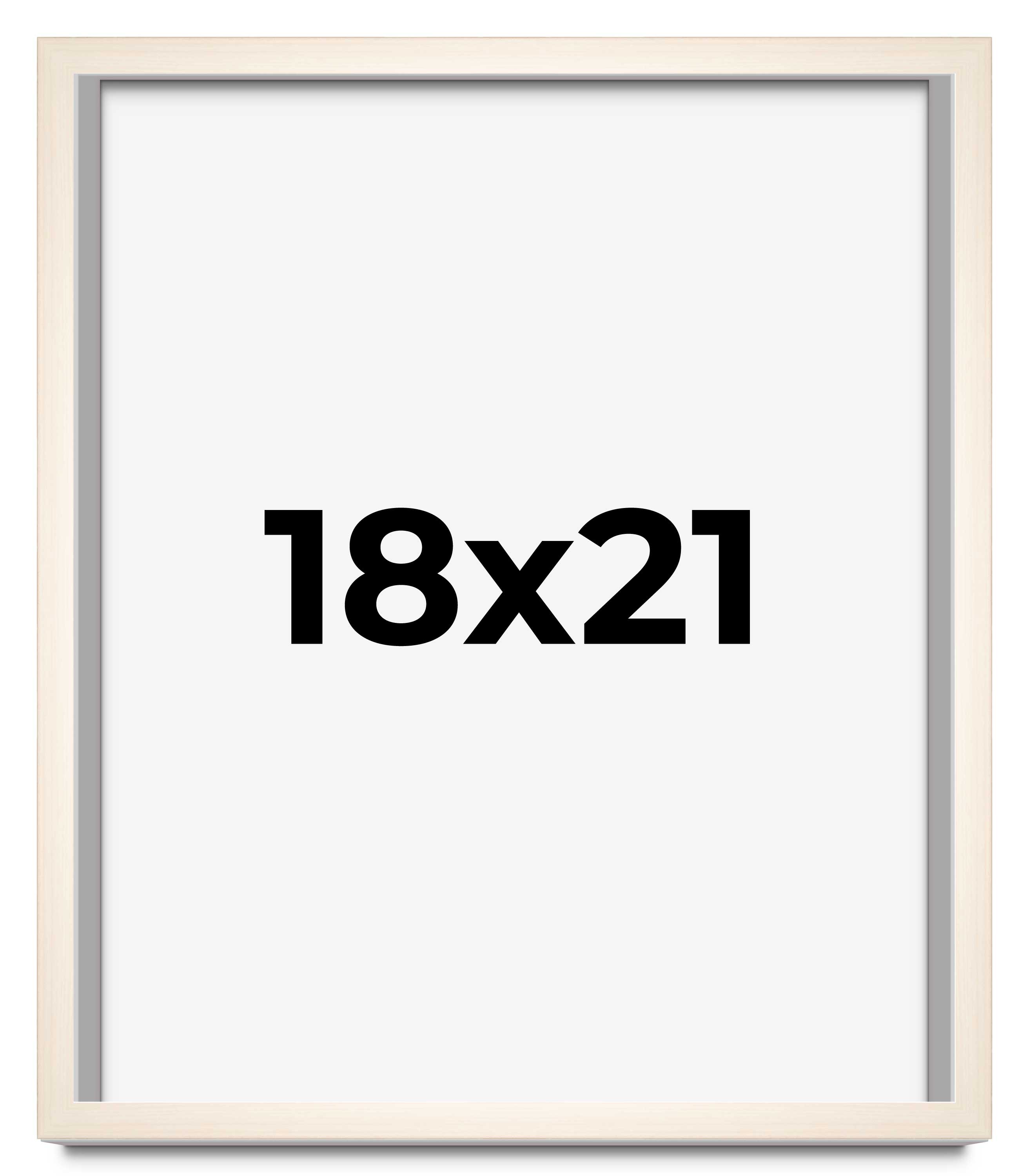 18x21 Frame White Wheat Solid Wood Picture Frame | Moulding Width 0.75 Inches main product image