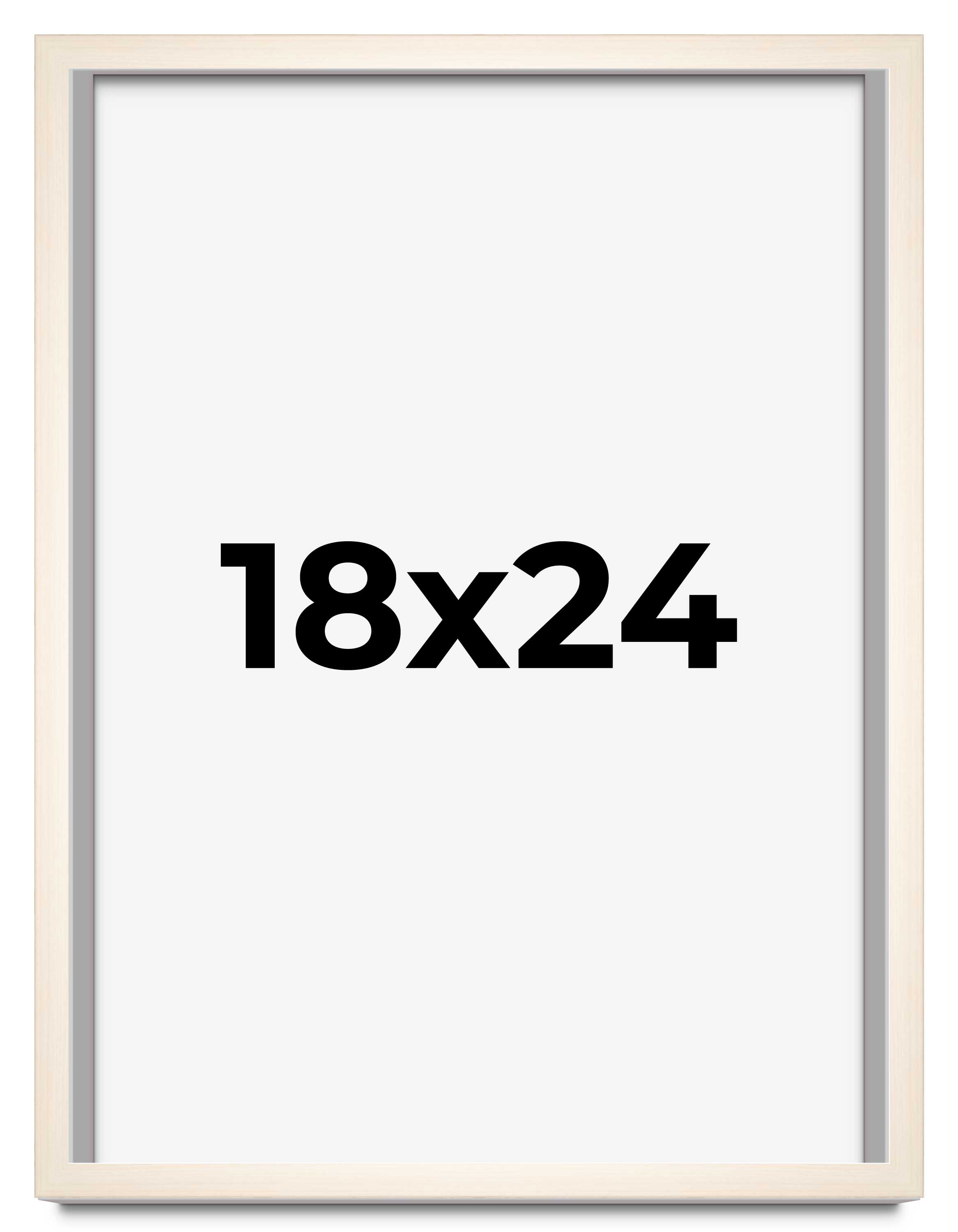 18x24 Frame White Wheat Solid Wood Picture Frame | Moulding Width 0.75 Inches main product image