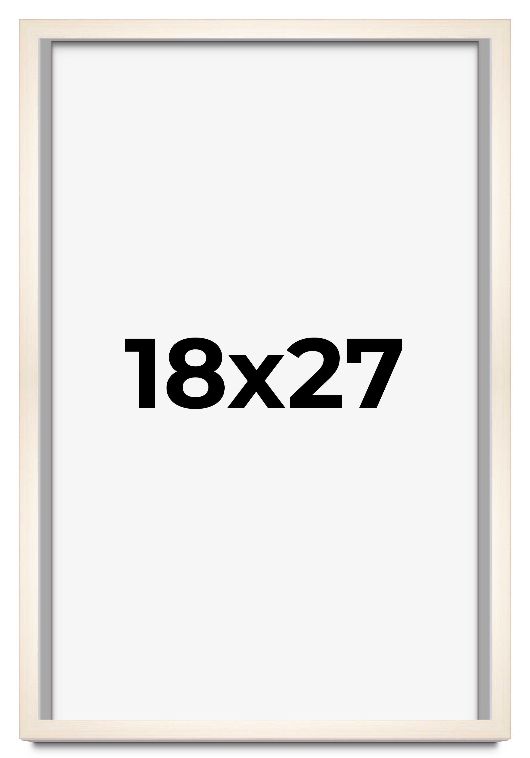 18x27 Frame White Wheat Solid Wood Picture Frame | Moulding Width 0.75 Inches main product image