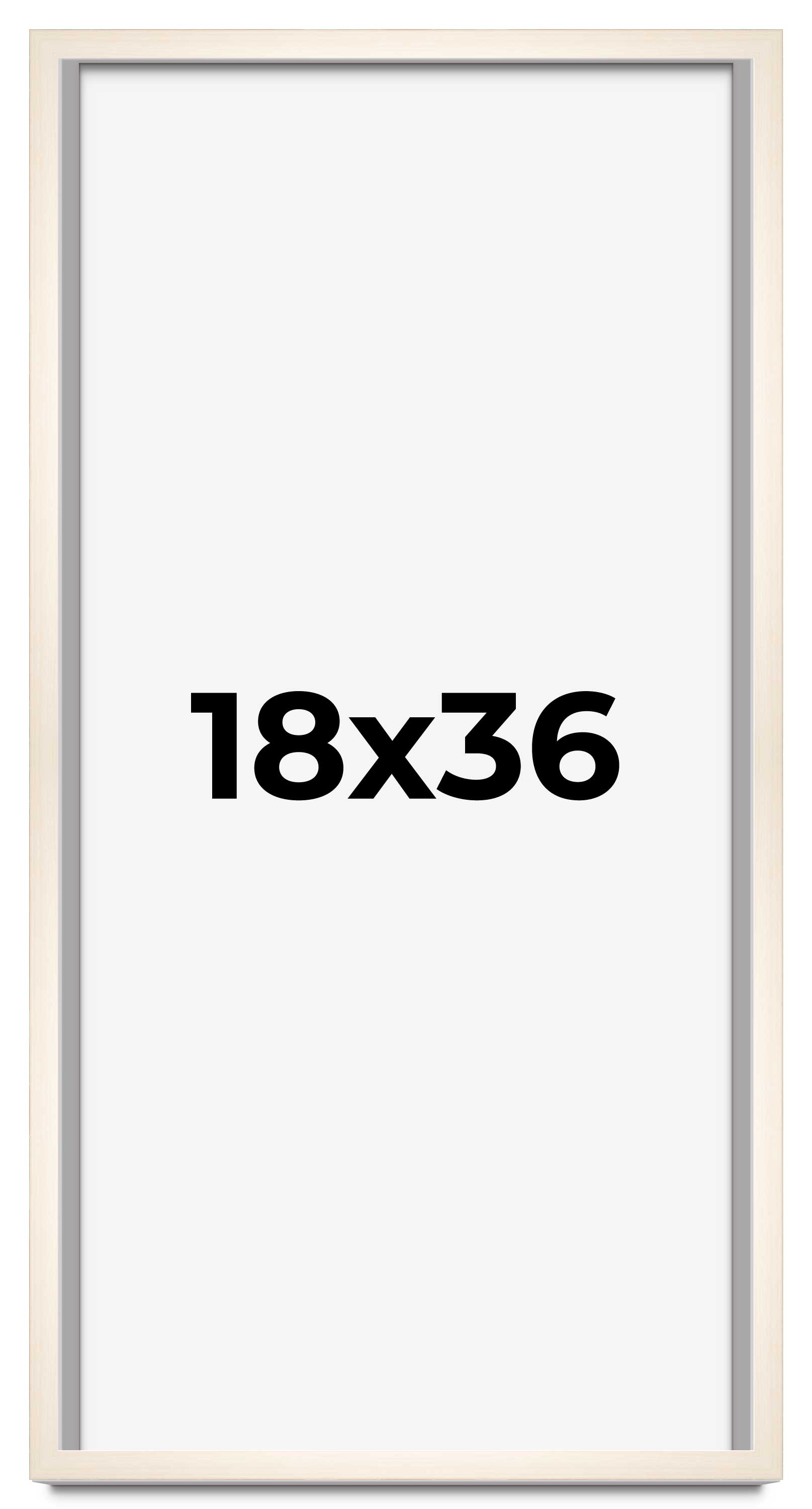 18x36 Frame White Wheat Solid Wood Picture Frame | Moulding Width 0.75 Inches main product image