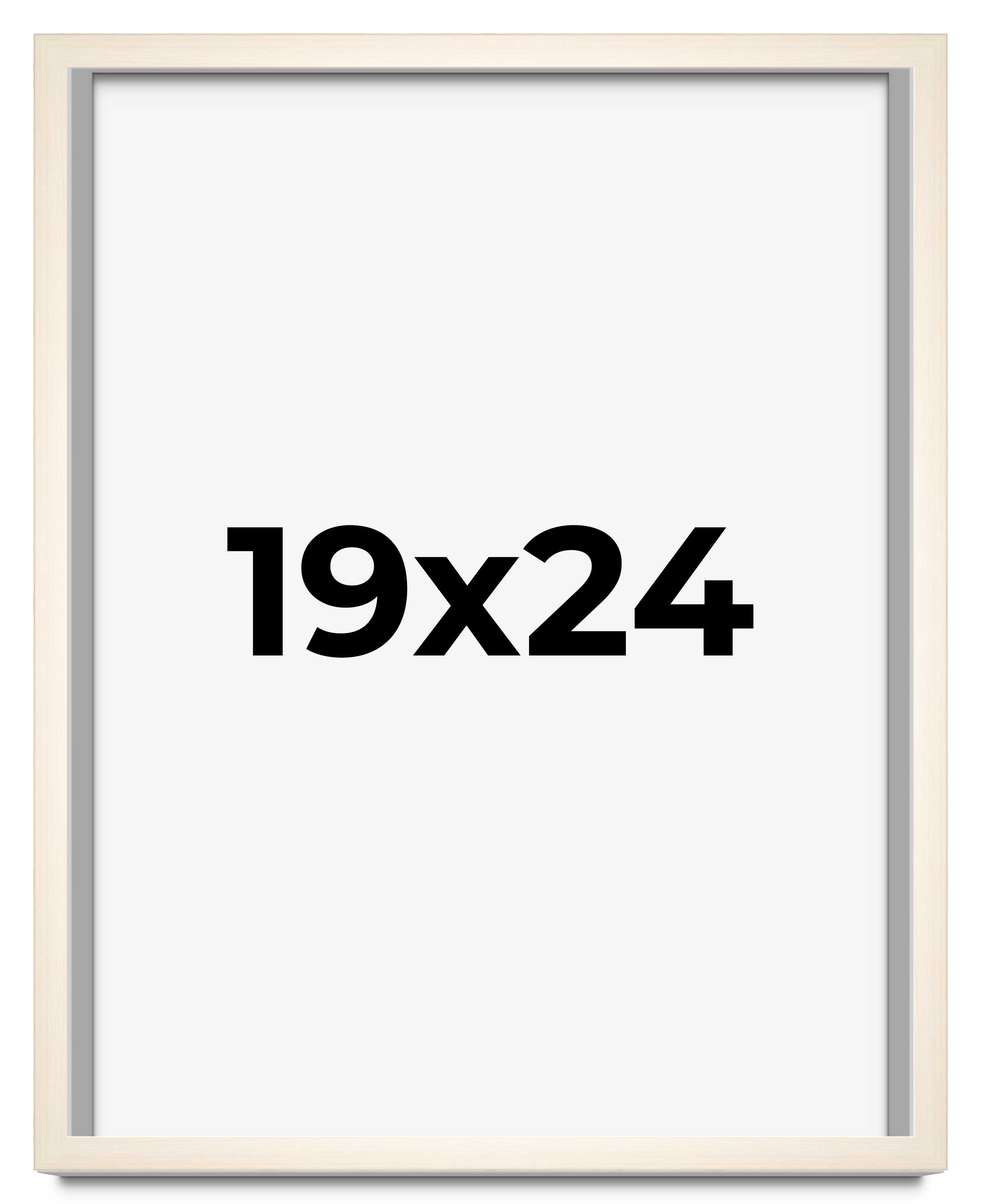 19×24 Frame White Wheat Solid Wood Picture Frame | Moulding Width 0.75 Inches |