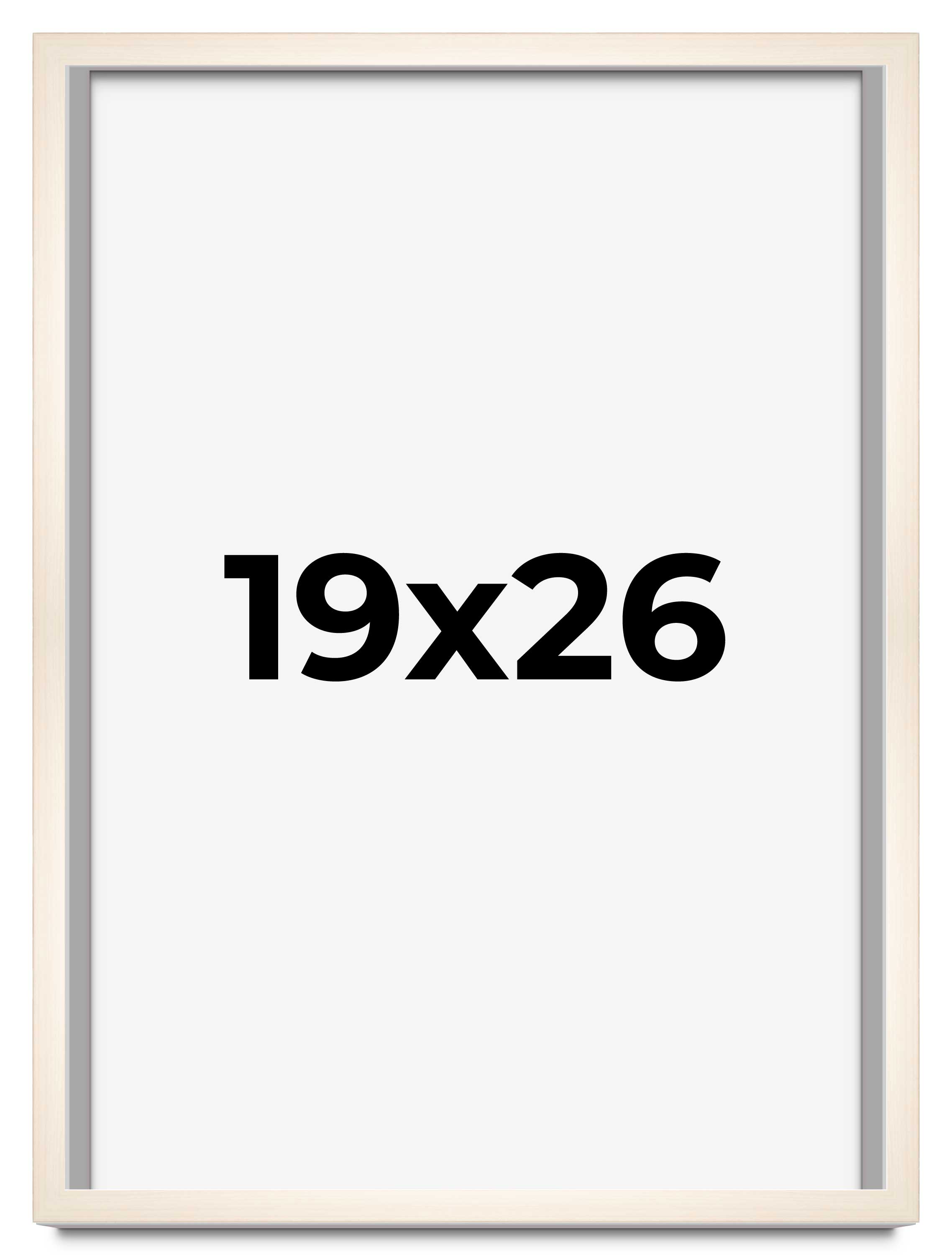 19x26 Frame White Wheat Solid Wood Picture Frame | Moulding Width 0.75 Inches main product image