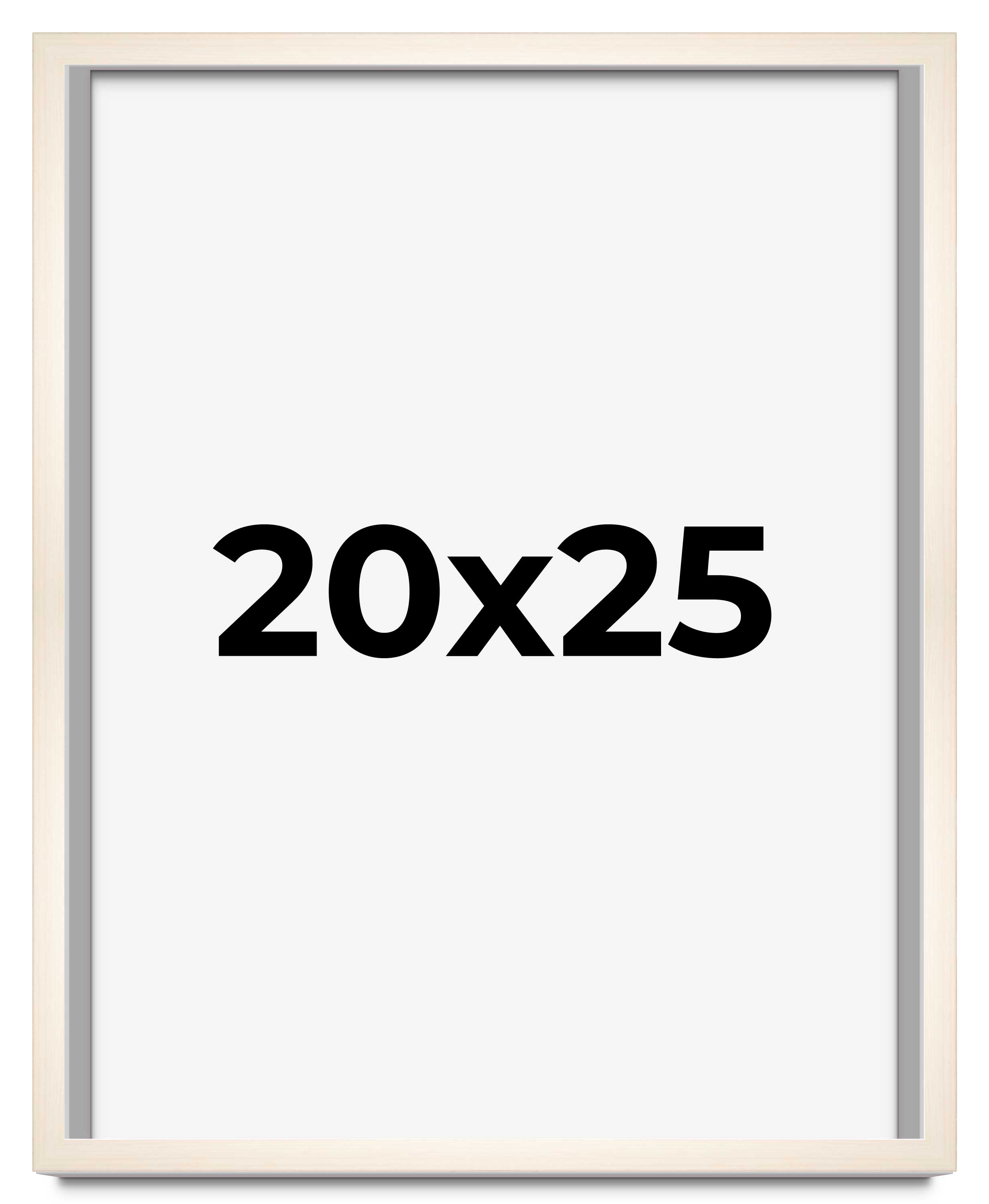 20x25 Frame White Wheat Solid Wood Picture Frame | Moulding Width 0.75 Inches main product image