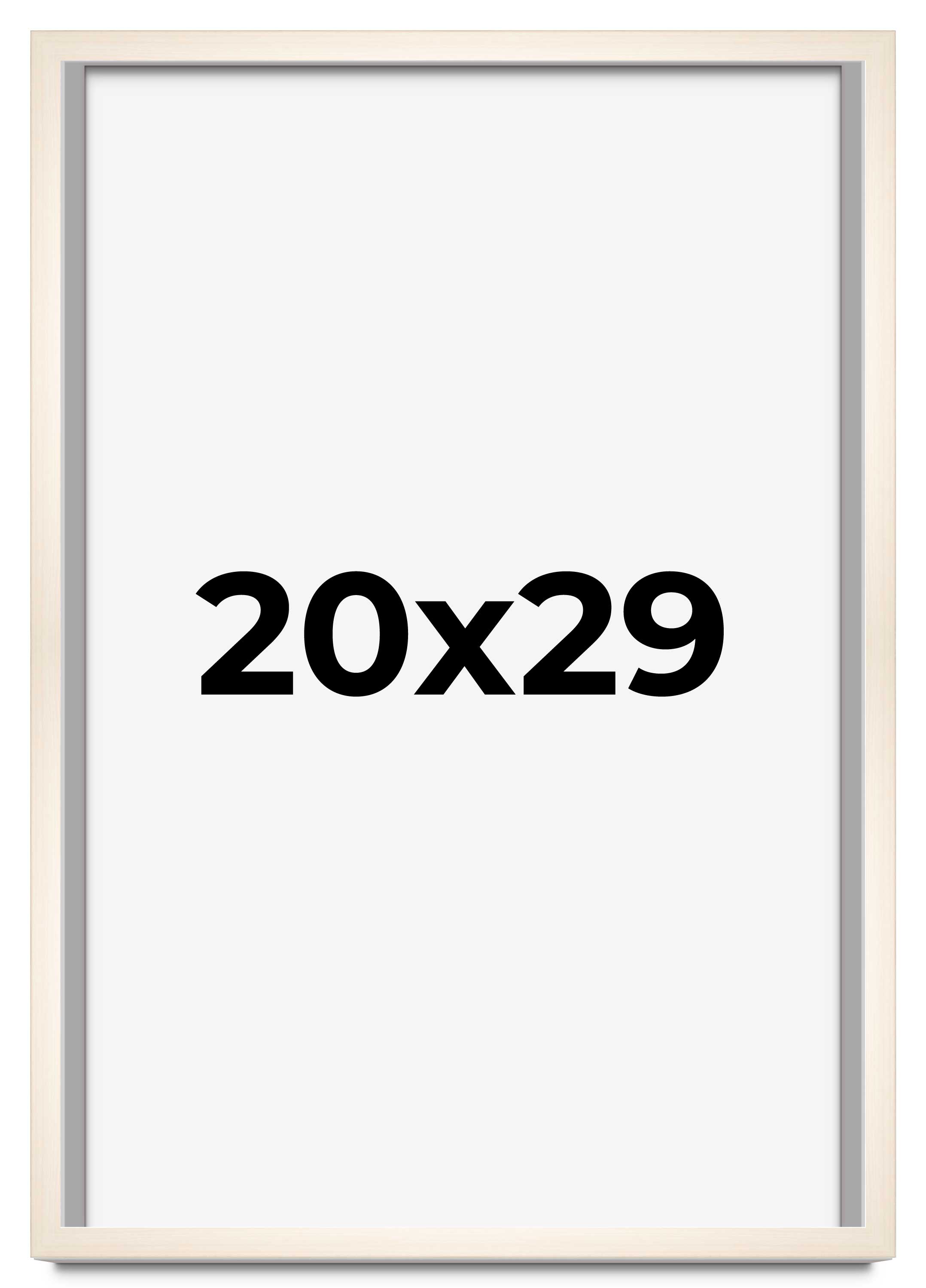 20x29 Frame White Wheat Solid Wood Picture Frame | Moulding Width 0.75 Inches main product image