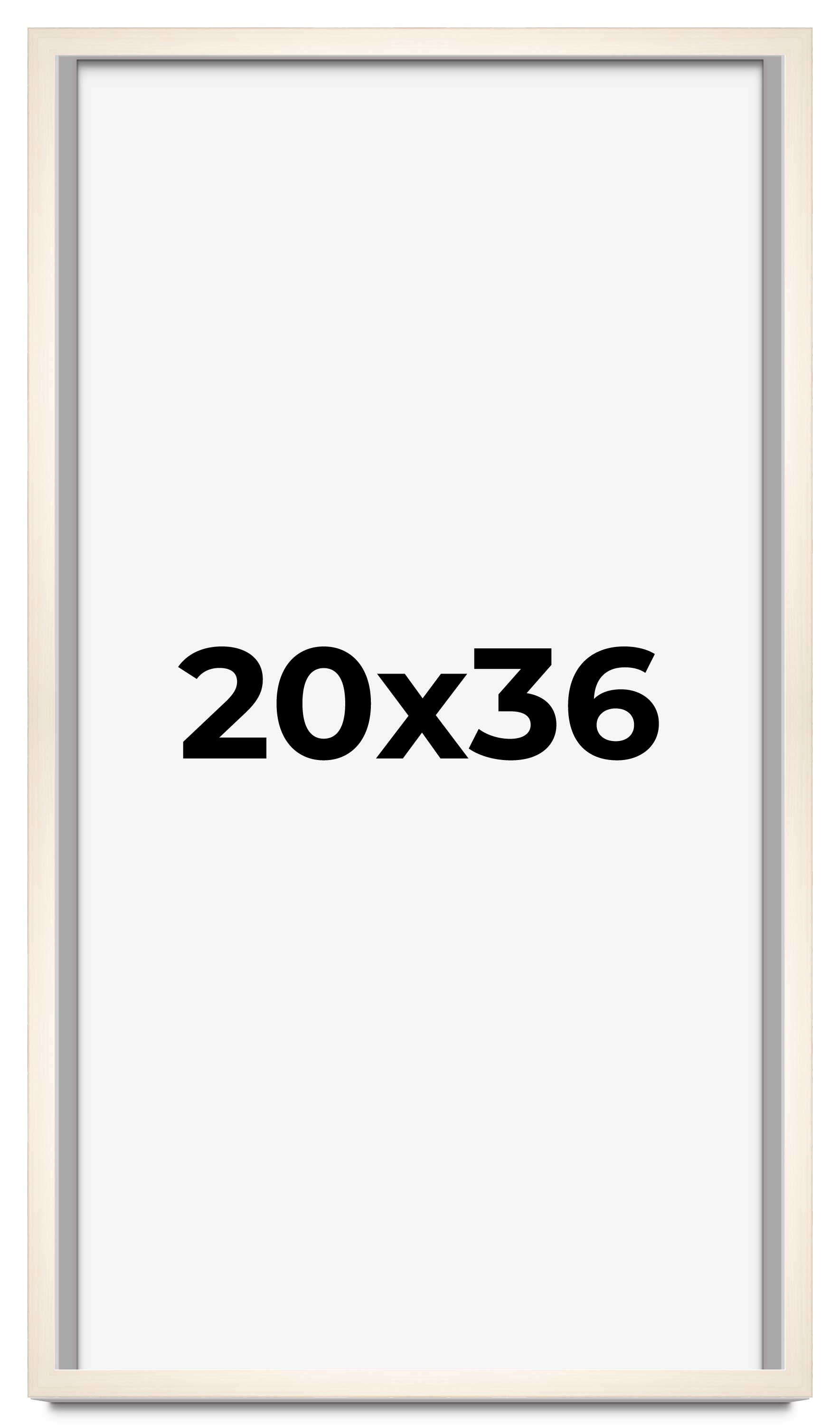 20×36 Frame White Wheat Solid Wood Picture Frame | Moulding Width 0.75 Inches |