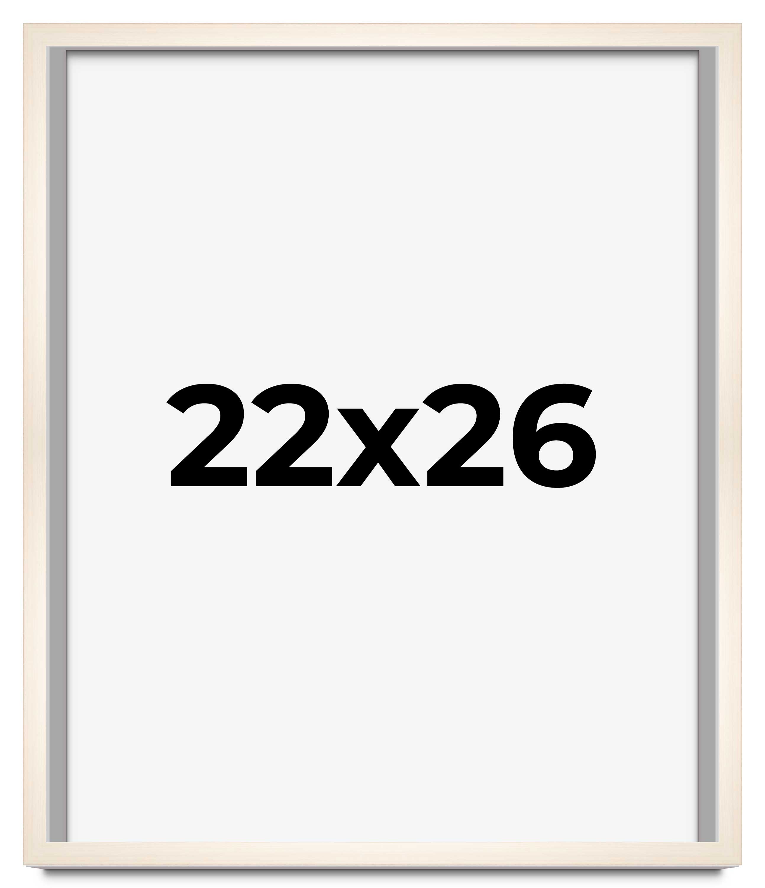 22x26 Frame White Wheat Solid Wood Picture Frame | Moulding Width 0.75 Inches main product image