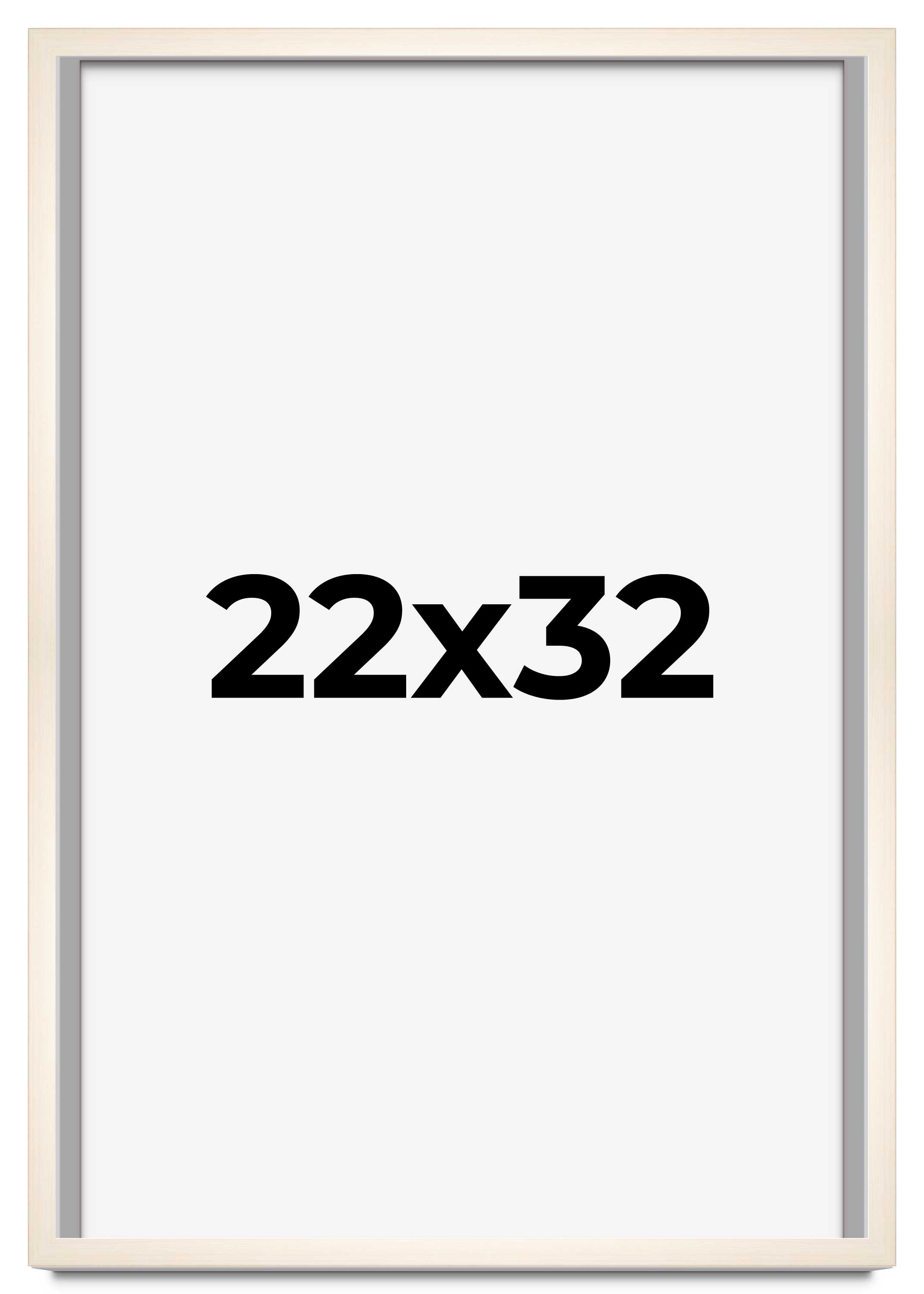 22x32 Frame White Wheat Solid Wood Picture Frame | Moulding Width 0.75 Inches main product image