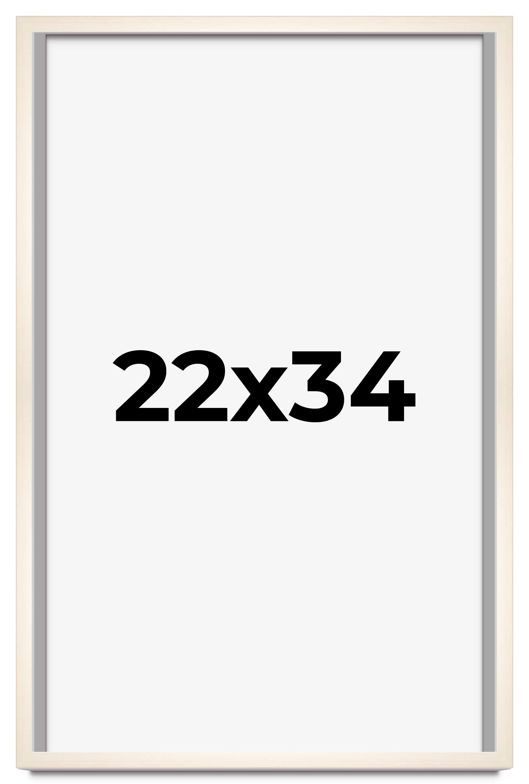 22x34 Frame White Wheat Solid Wood Picture Frame | Moulding Width 0.75 Inches | - Picture 1 of 9