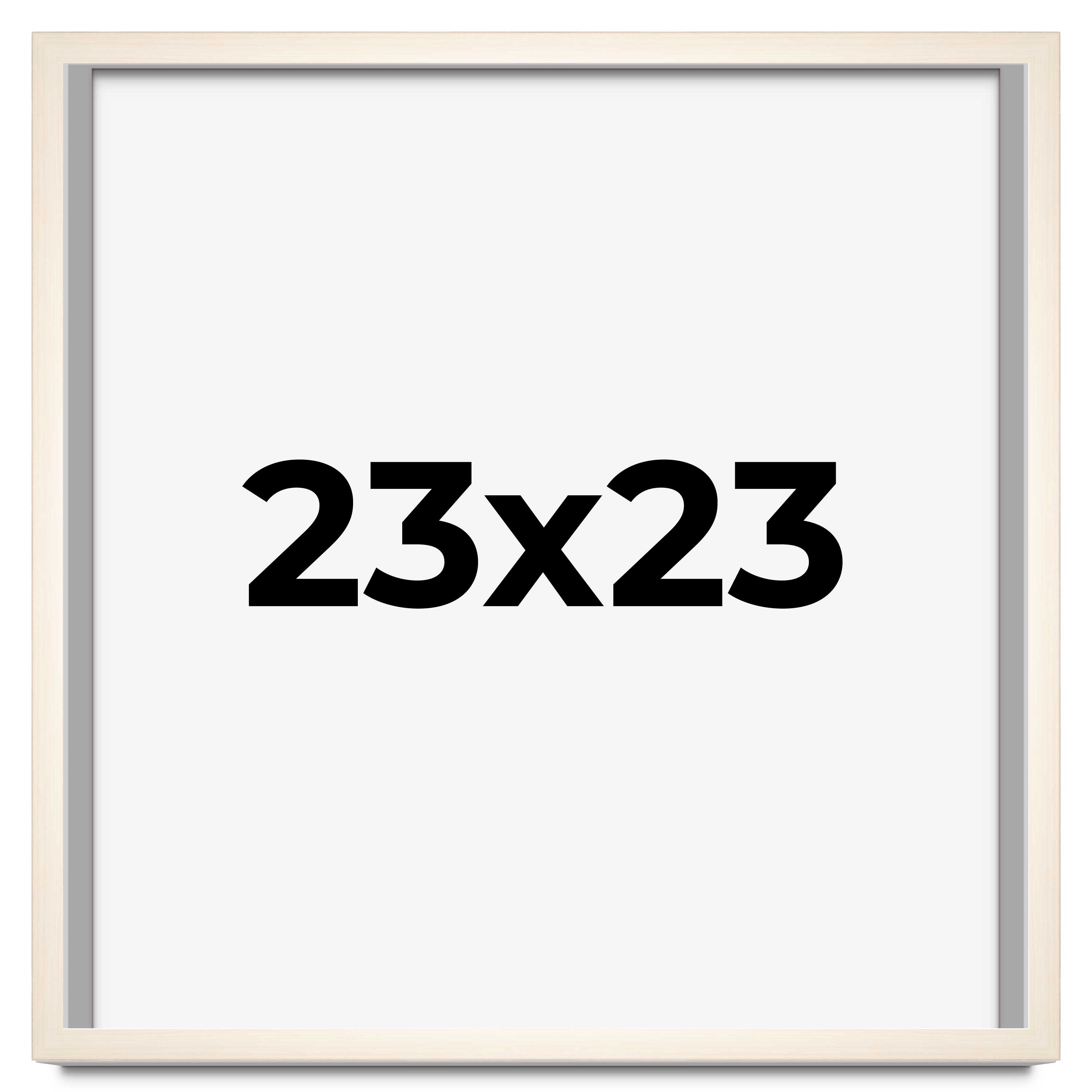 23x23 Frame White Wheat Solid Wood Picture Frame | Moulding Width 0.75 Inches main product image