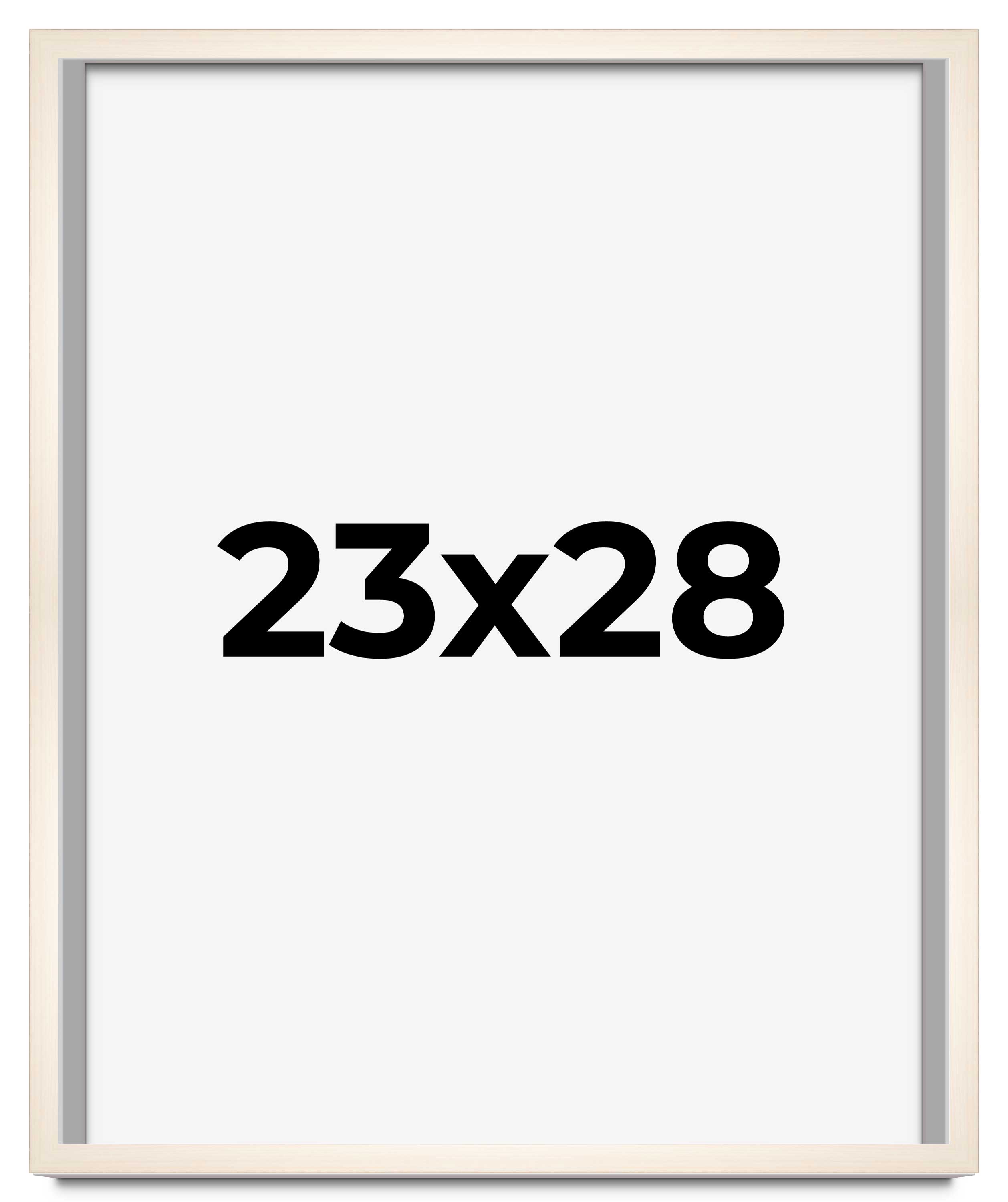 23x28 Frame White Wheat Solid Wood Picture Frame | Moulding Width 0.75 Inches main product image