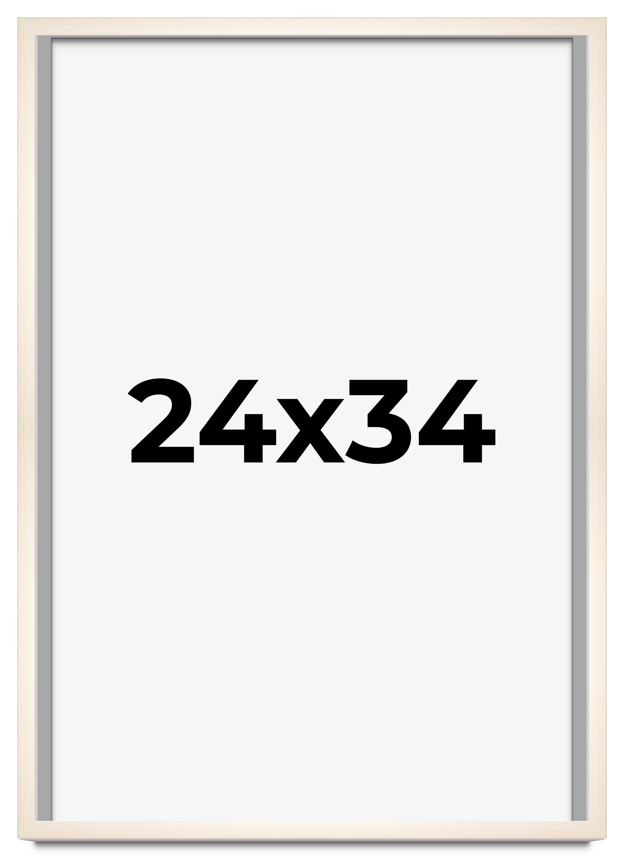 24x34 Frame White Wheat Solid Wood Picture Frame | Moulding Width 0.75 Inches main product image