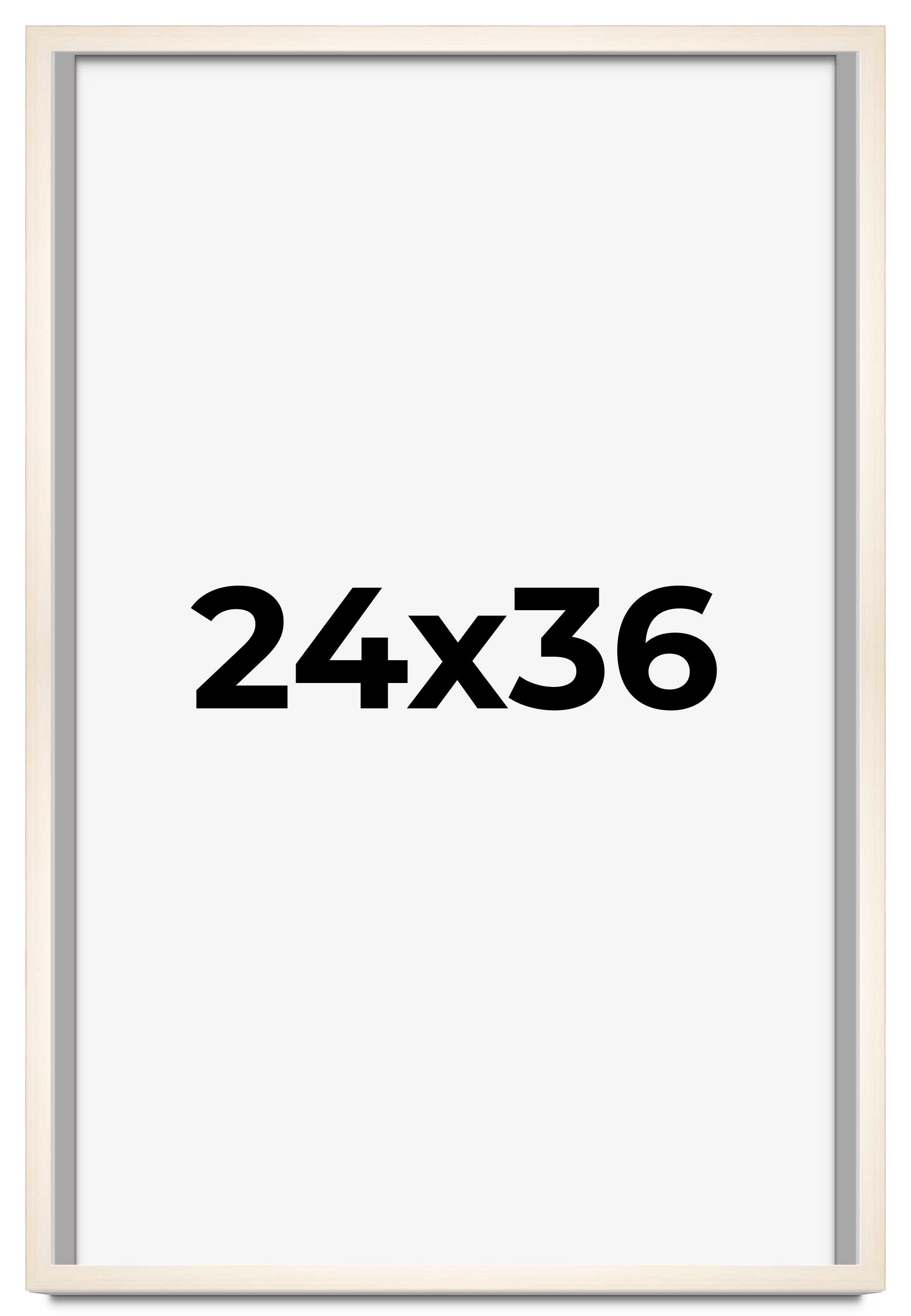 24x36 Frame White Wheat Solid Wood Picture Frame | Moulding Width 0.75 ...