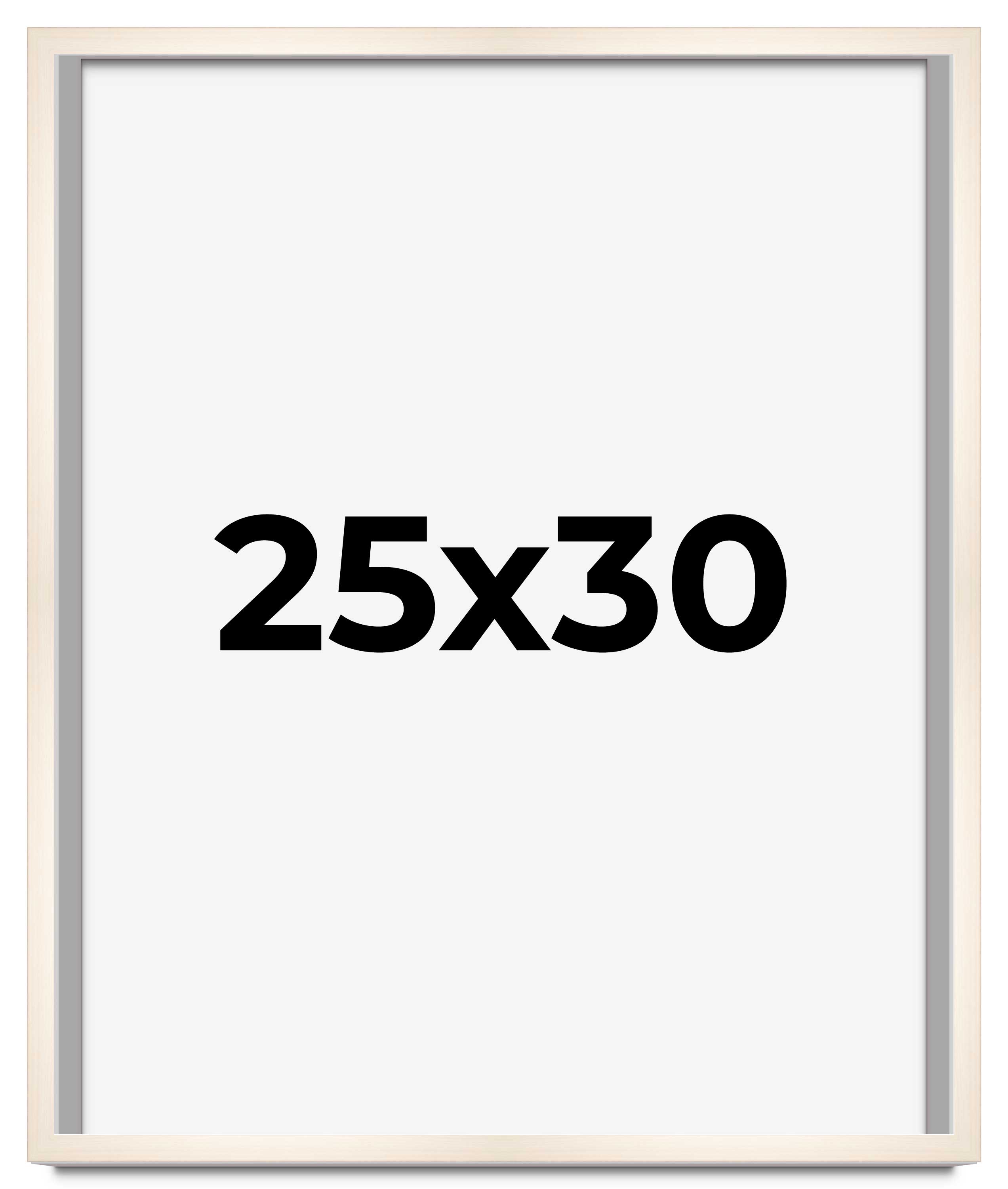 25x30 Frame White Wheat Solid Wood Picture Frame | Moulding Width 0.75 Inches main product image