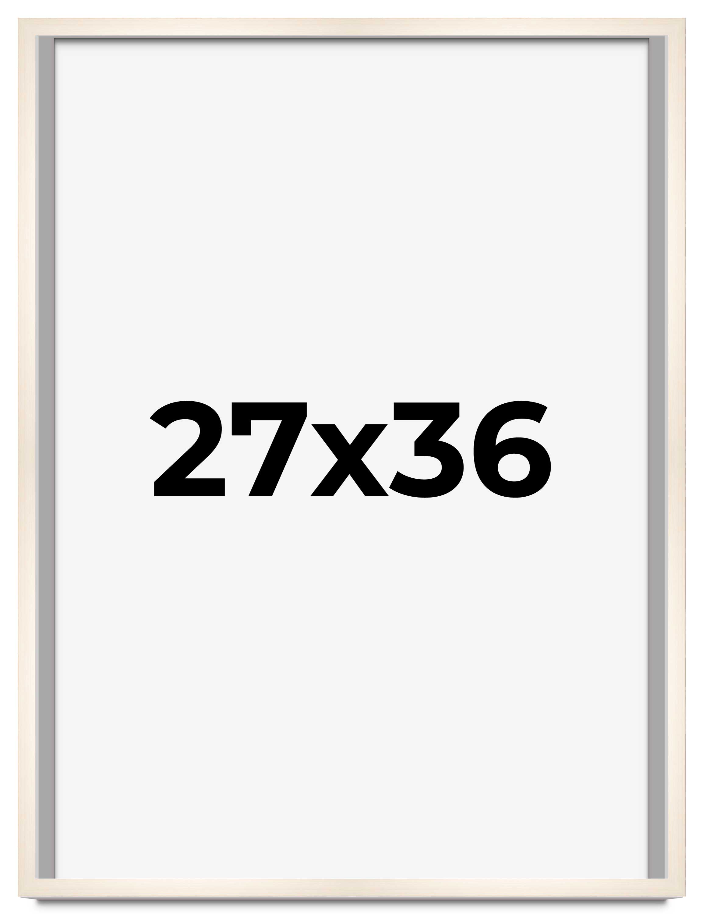 27x36 Frame White Wheat Solid Wood Picture Frame | Moulding Width 0.75 Inches main product image