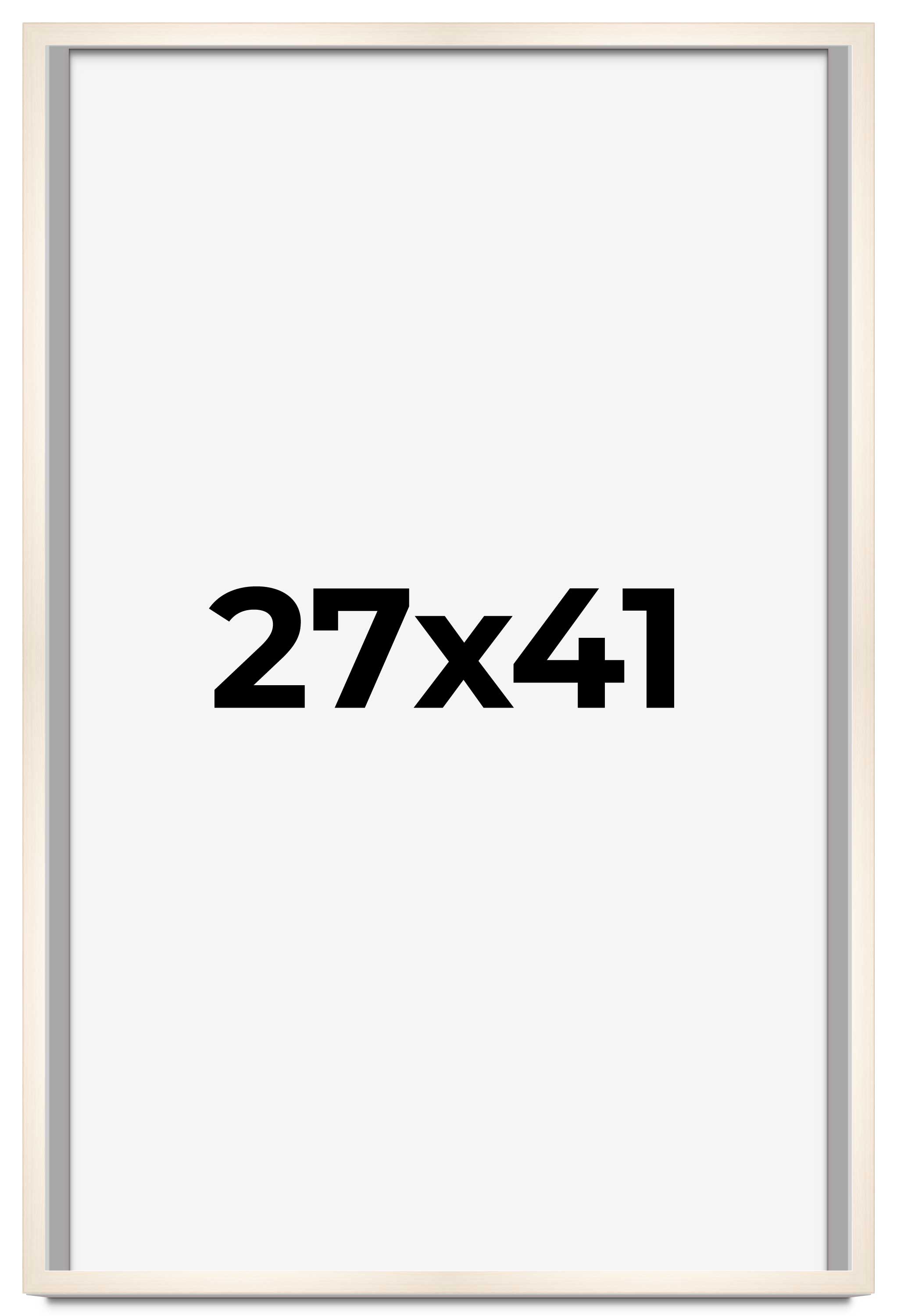 27×41 Frame White Wheat Solid Wood Picture Frame | Moulding Width 0.75 Inches |