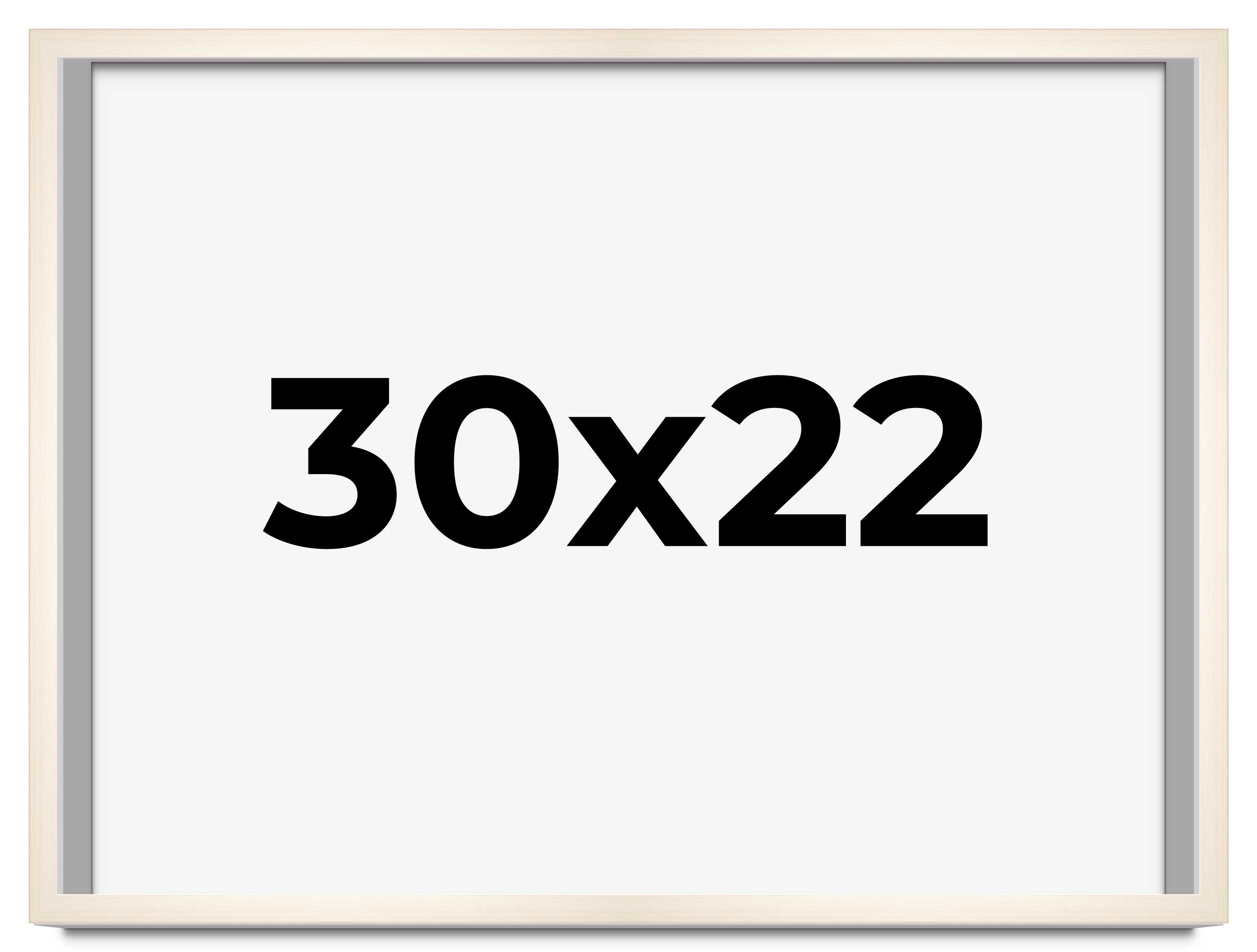 30x22 Frame White Wheat Solid Wood Picture Frame | Moulding Width 0.75 Inches main product image
