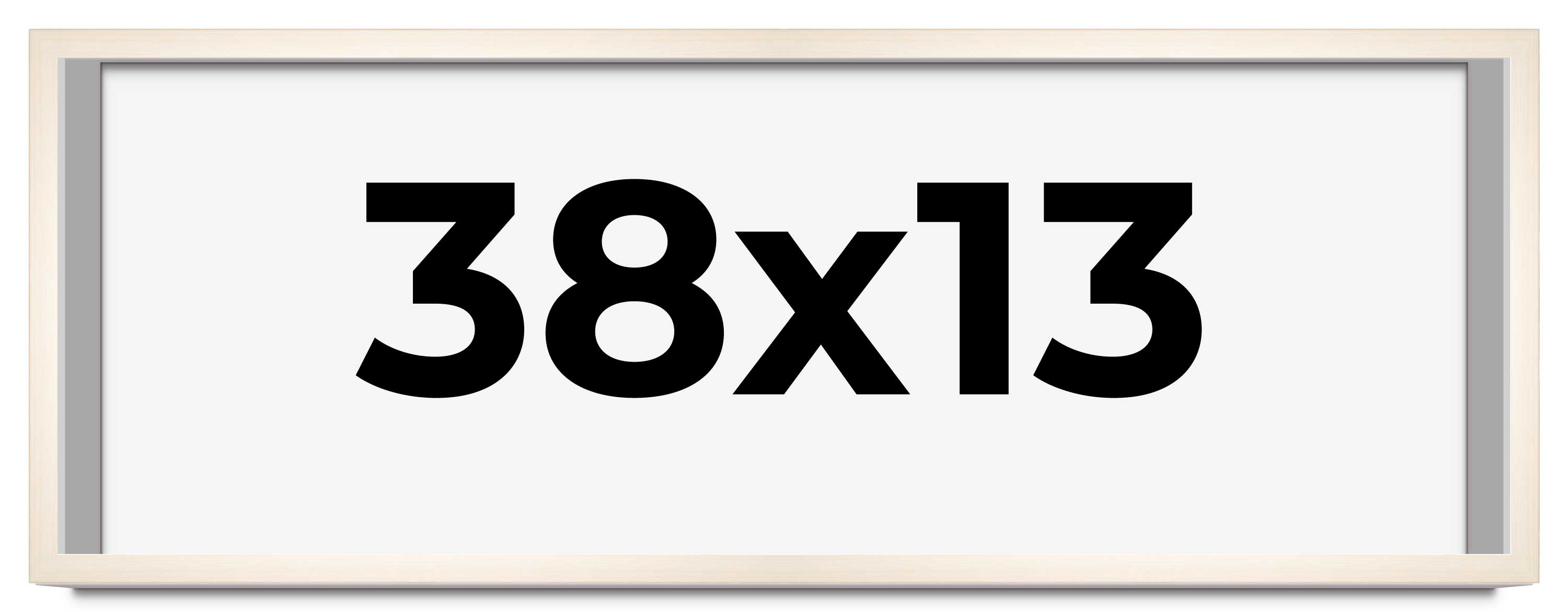 38x13 Frame White Wheat Solid Wood Picture Frame | Moulding Width 0.75 Inches main product image