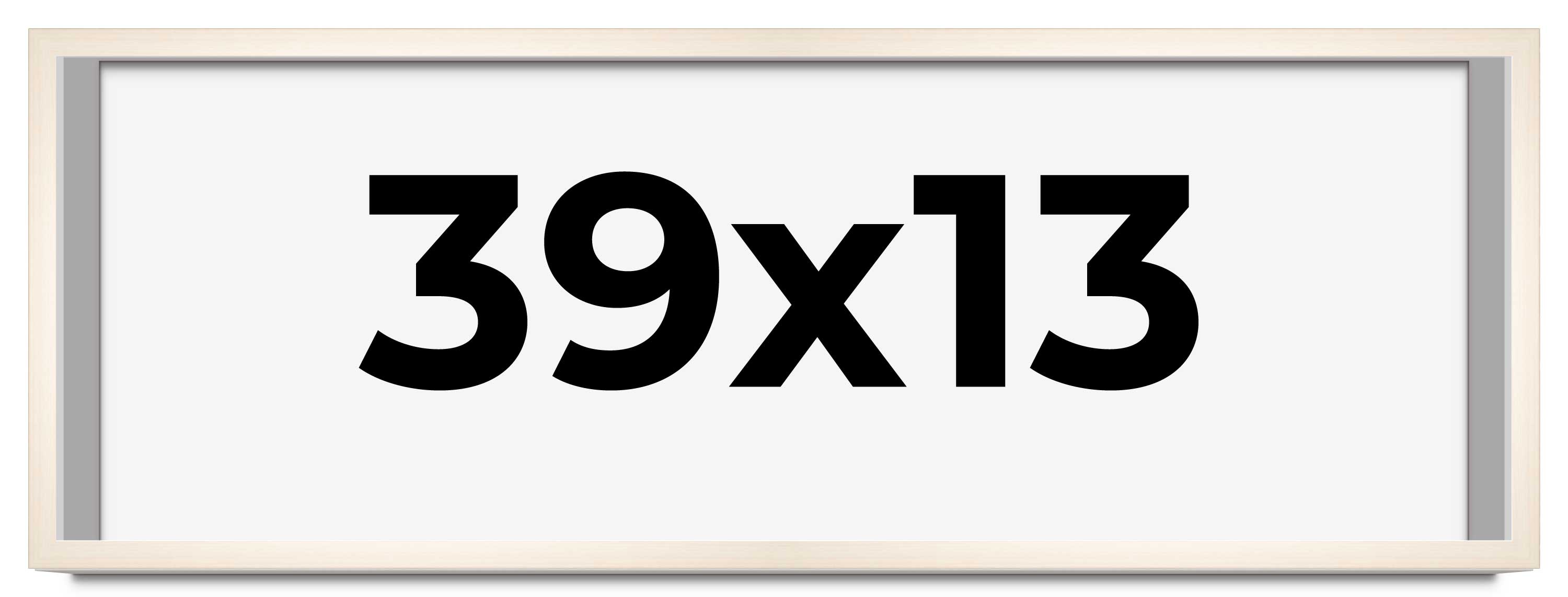 39×13 Frame White Wheat Solid Wood Picture Frame | Moulding Width 0.75 Inches |