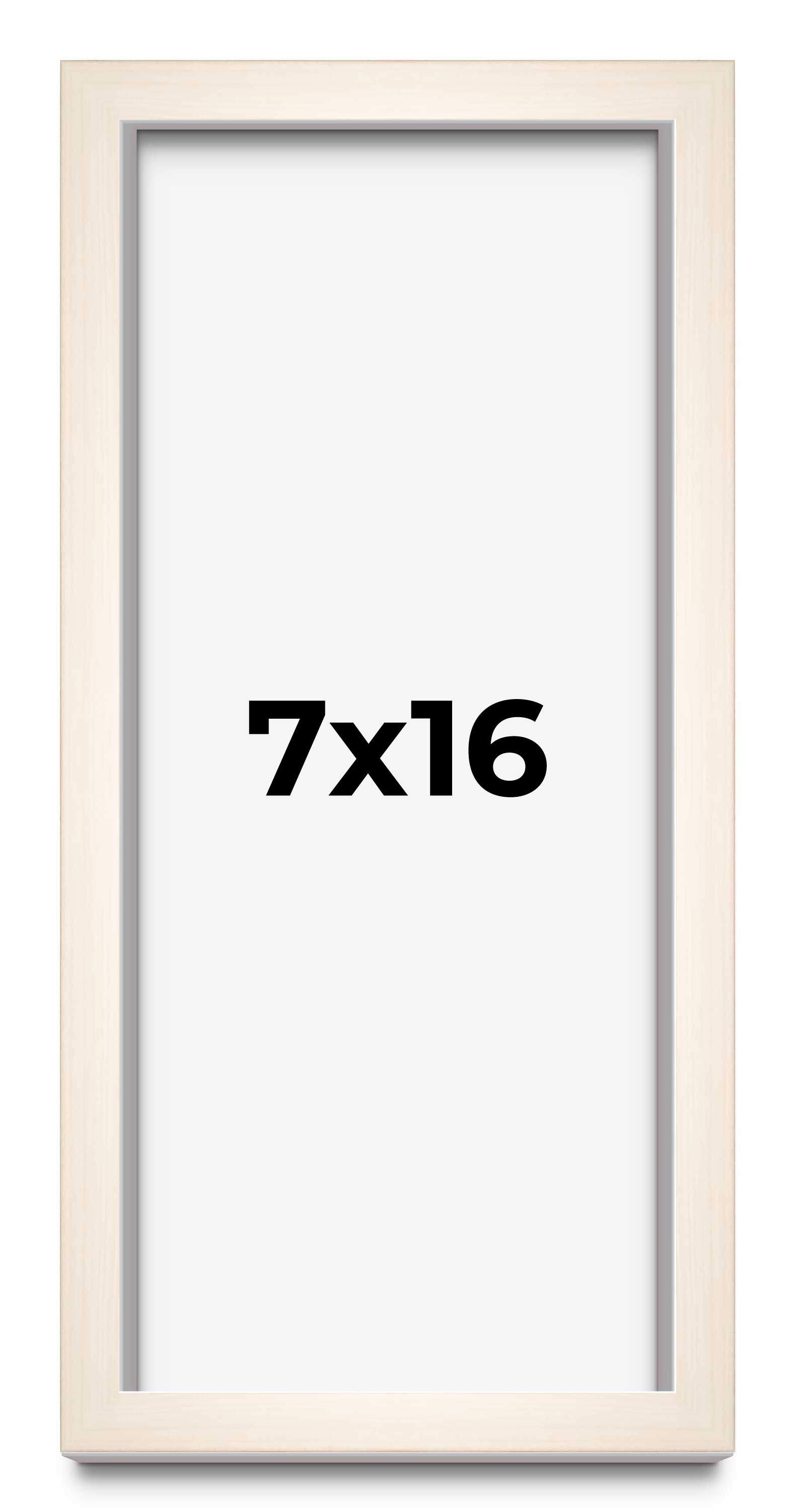 7x16 Frame White Wheat Solid Wood Picture Frame | Moulding Width 0.75 Inches | I main product image