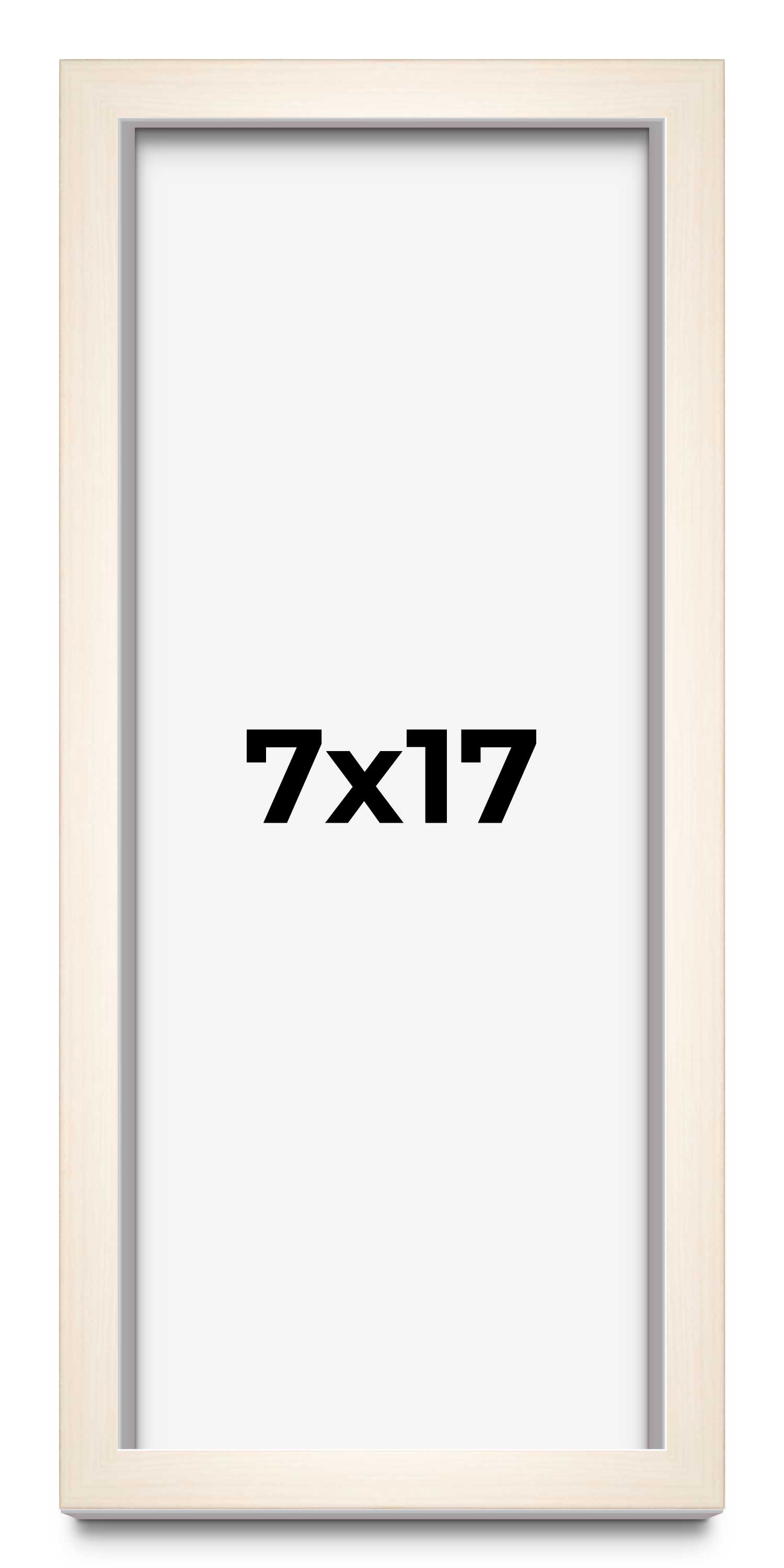 7x17 Frame White Wheat Solid Wood Picture Frame | Moulding Width 0.75 Inches | I main product image