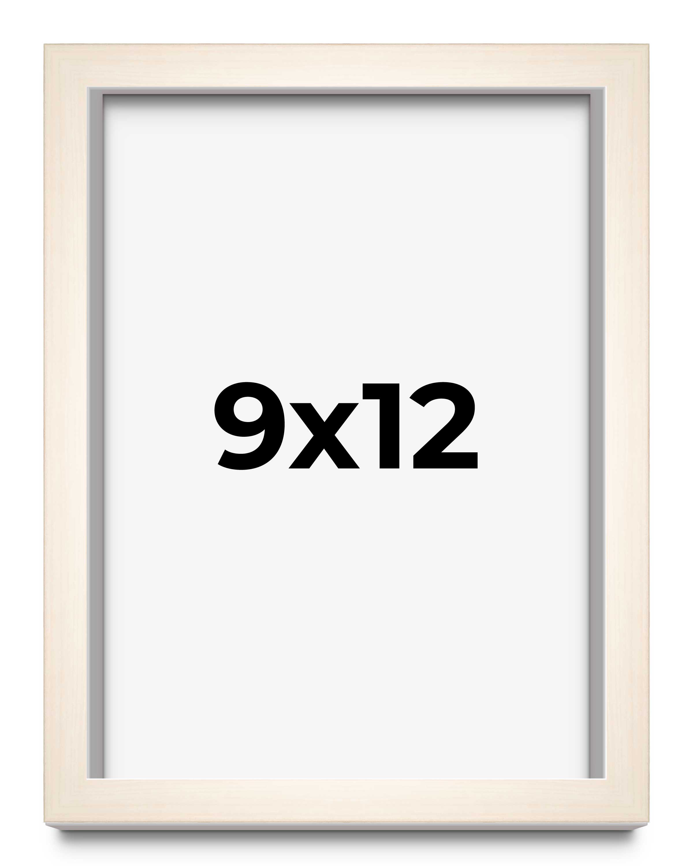 9x12 Frame White Wheat Solid Wood Picture Frame | Moulding Width 0.75 Inches | I main product image