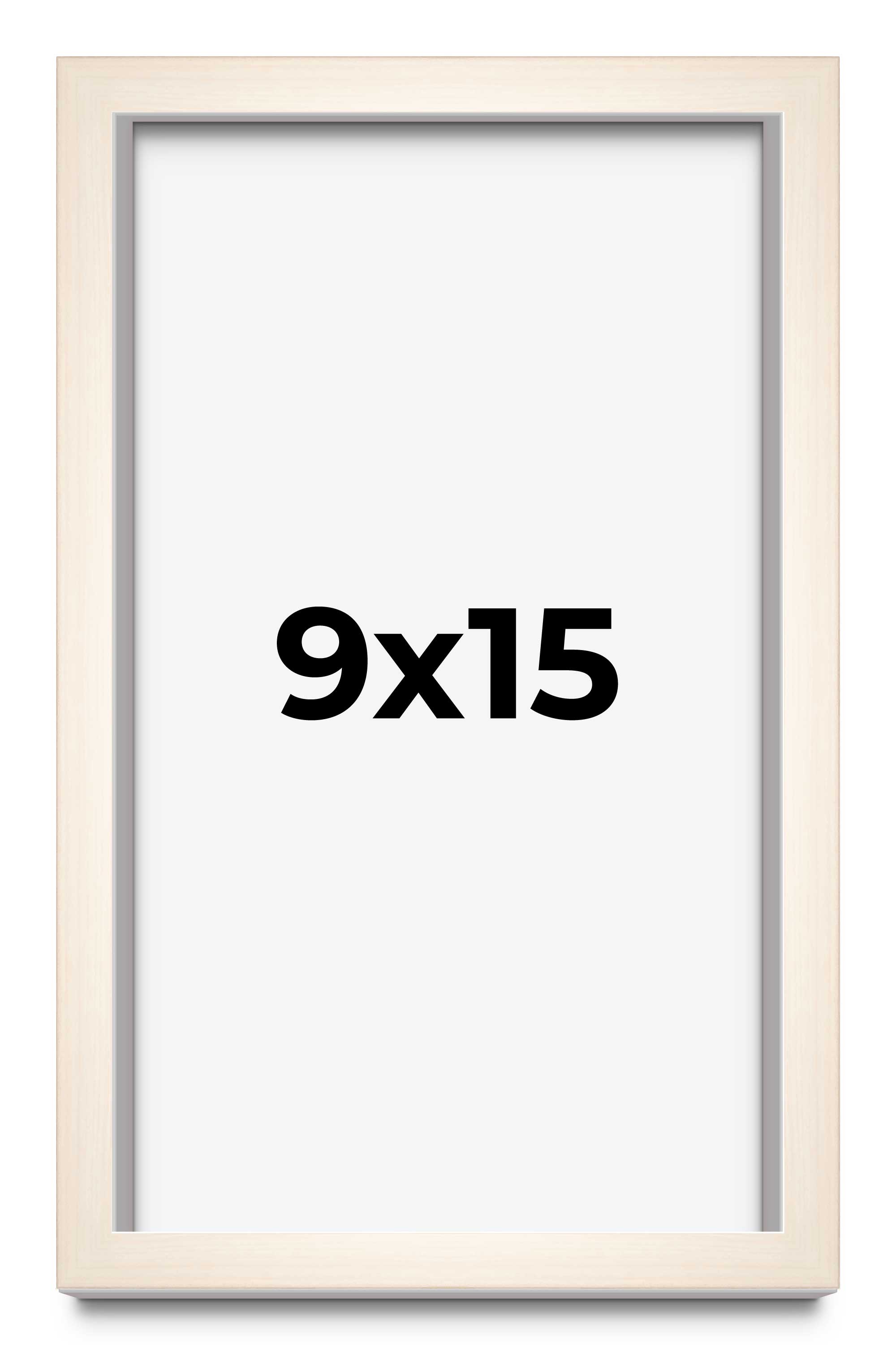 9x15 Frame White Wheat Solid Wood Picture Frame | Moulding Width 0.75 Inches | I main product image