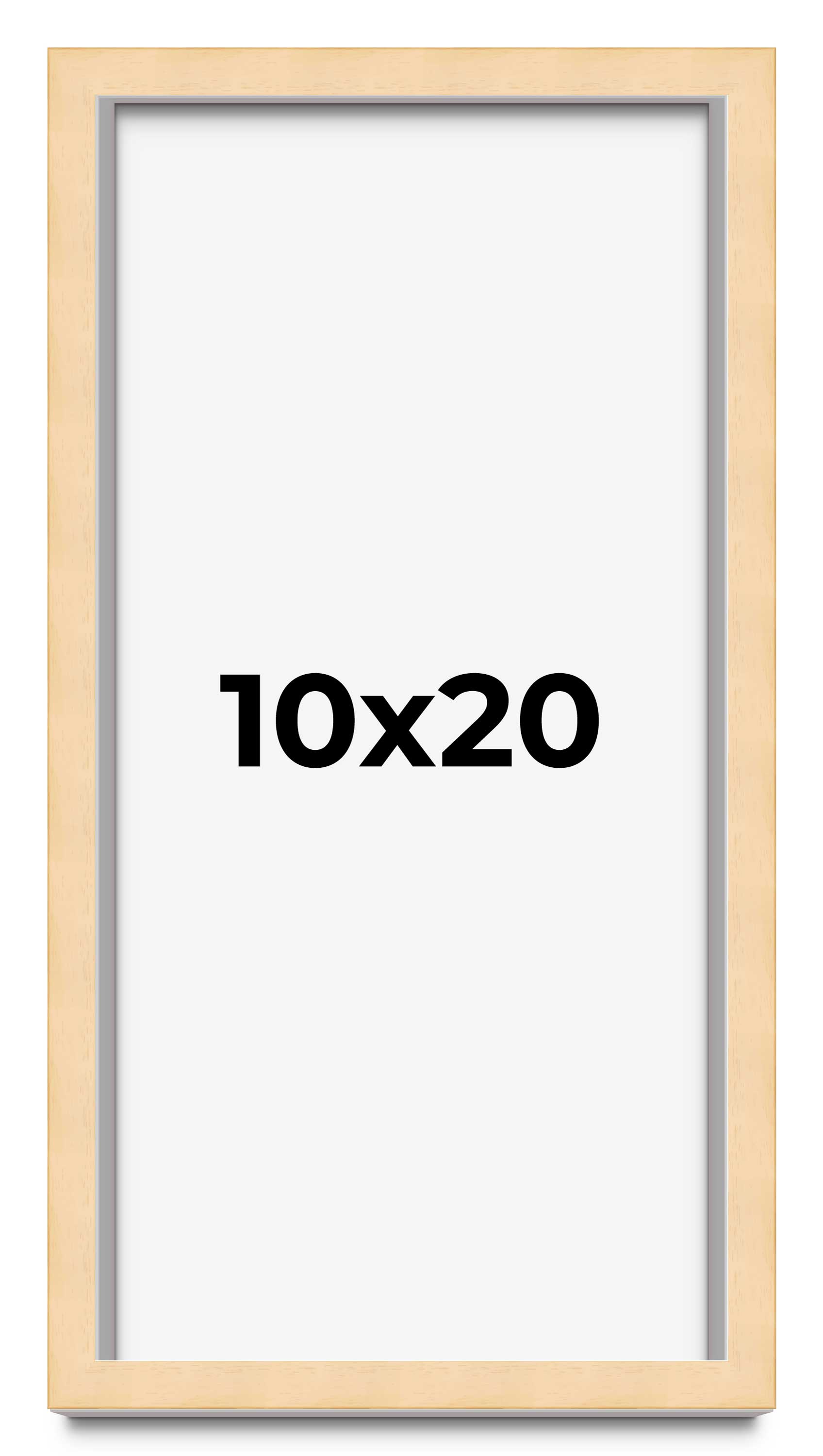 Panoramic Classic Modern Yellow Frame – UV Acrylic, Backing, Hanging Hardware