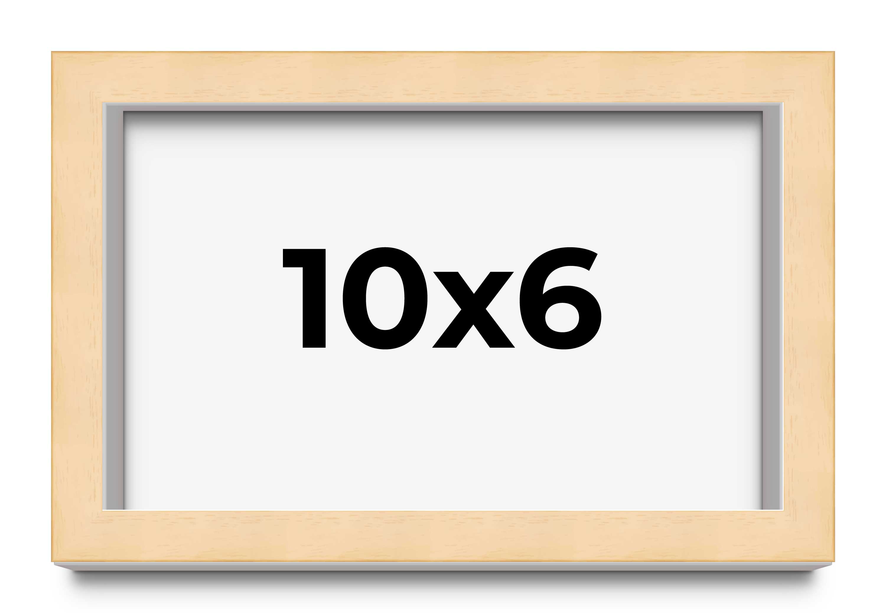 10x6 Rahmen Natur Braun Bilderrahmen Modern Fotorahmen UV Acryl, Säurefrei
