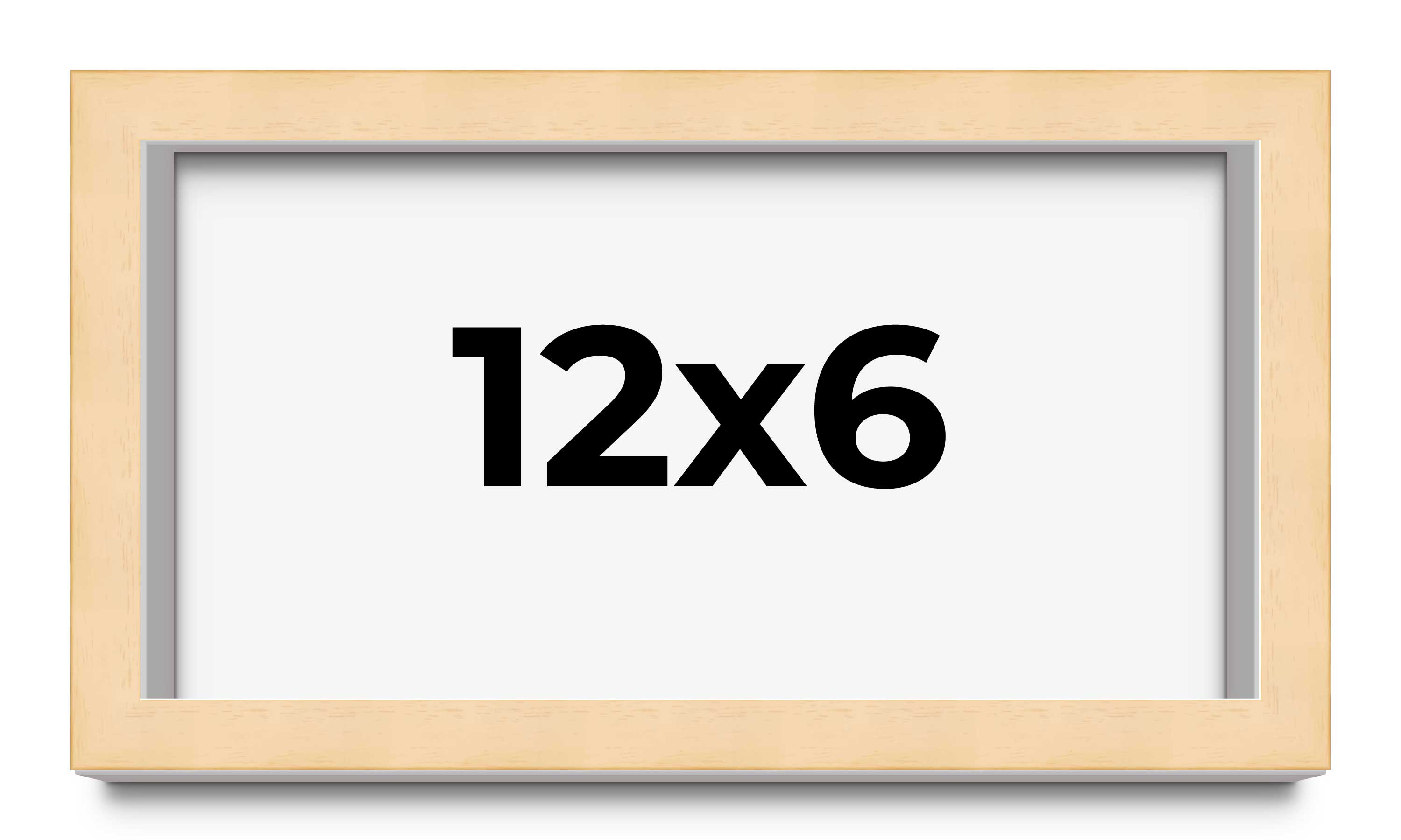 12x6 Solid Wood Picture Frame with UV Acrylic, Available in 6 Finishes - Bild 1 von 52