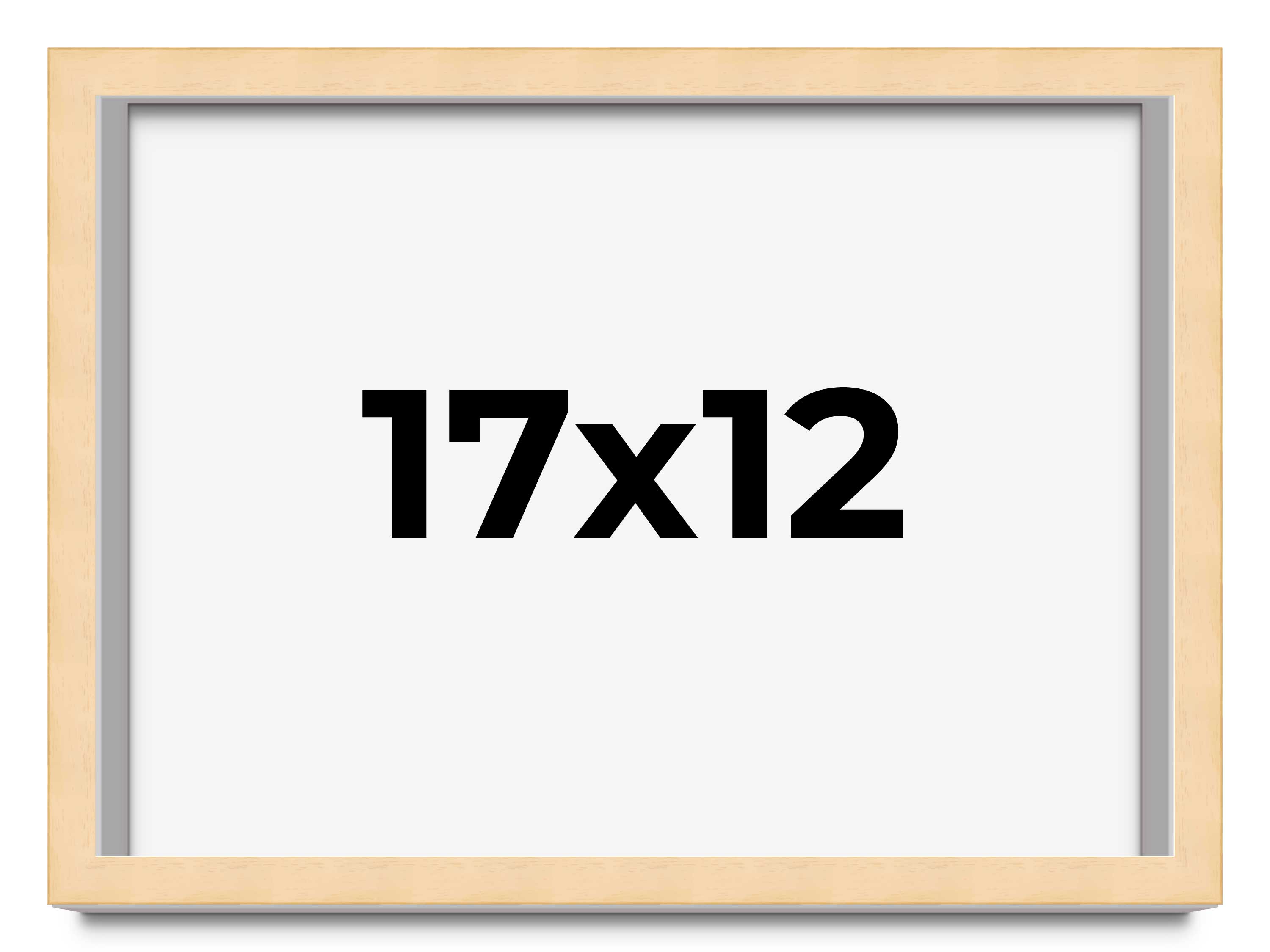 17x12 Solid Wood Picture Frame with UV Acrylic, Available in 6 Finishes