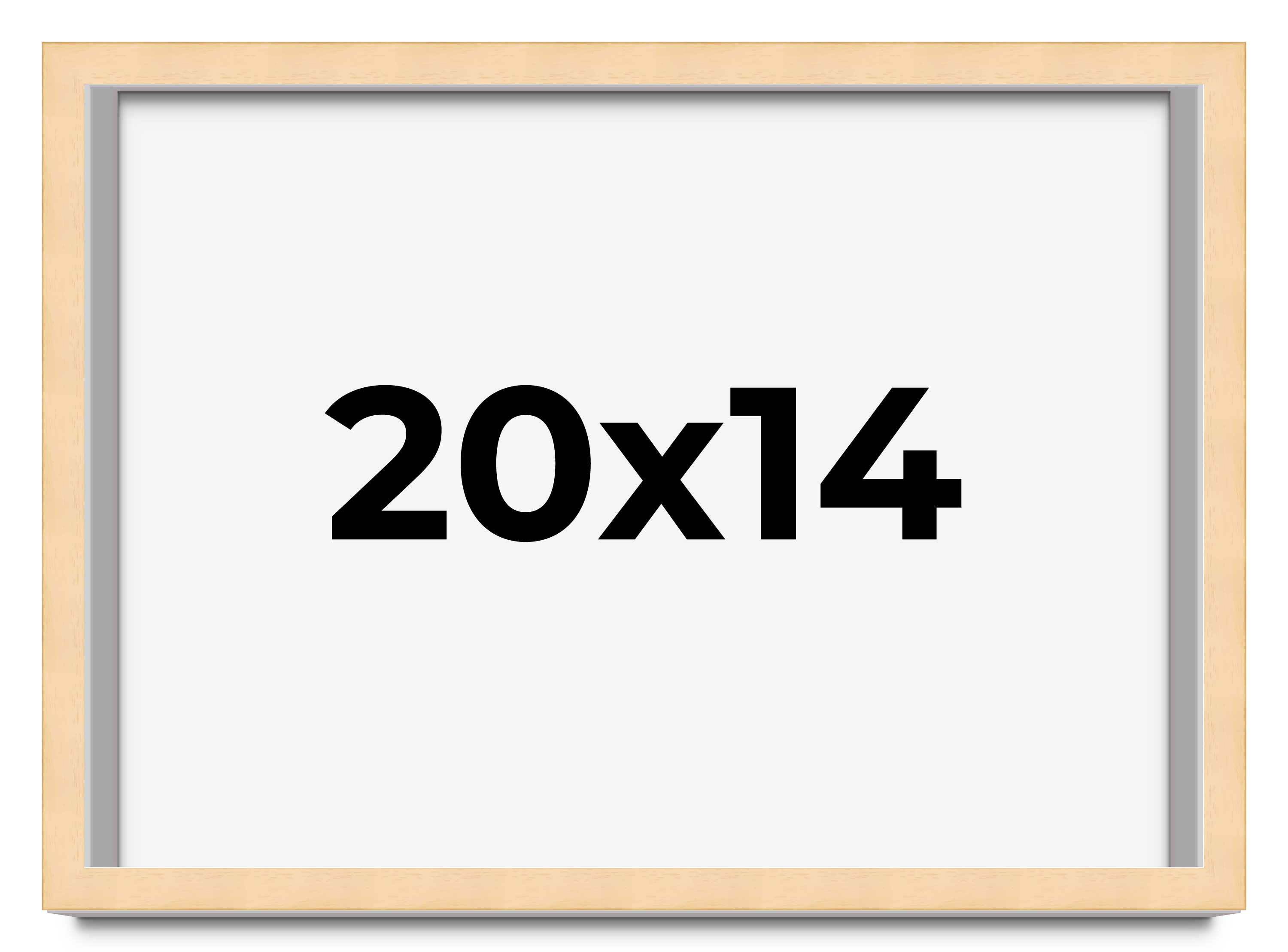 20x14 Solid Wood Picture Frame with UV Acrylic, Available in 6 Finishes - Picture 1 of 52