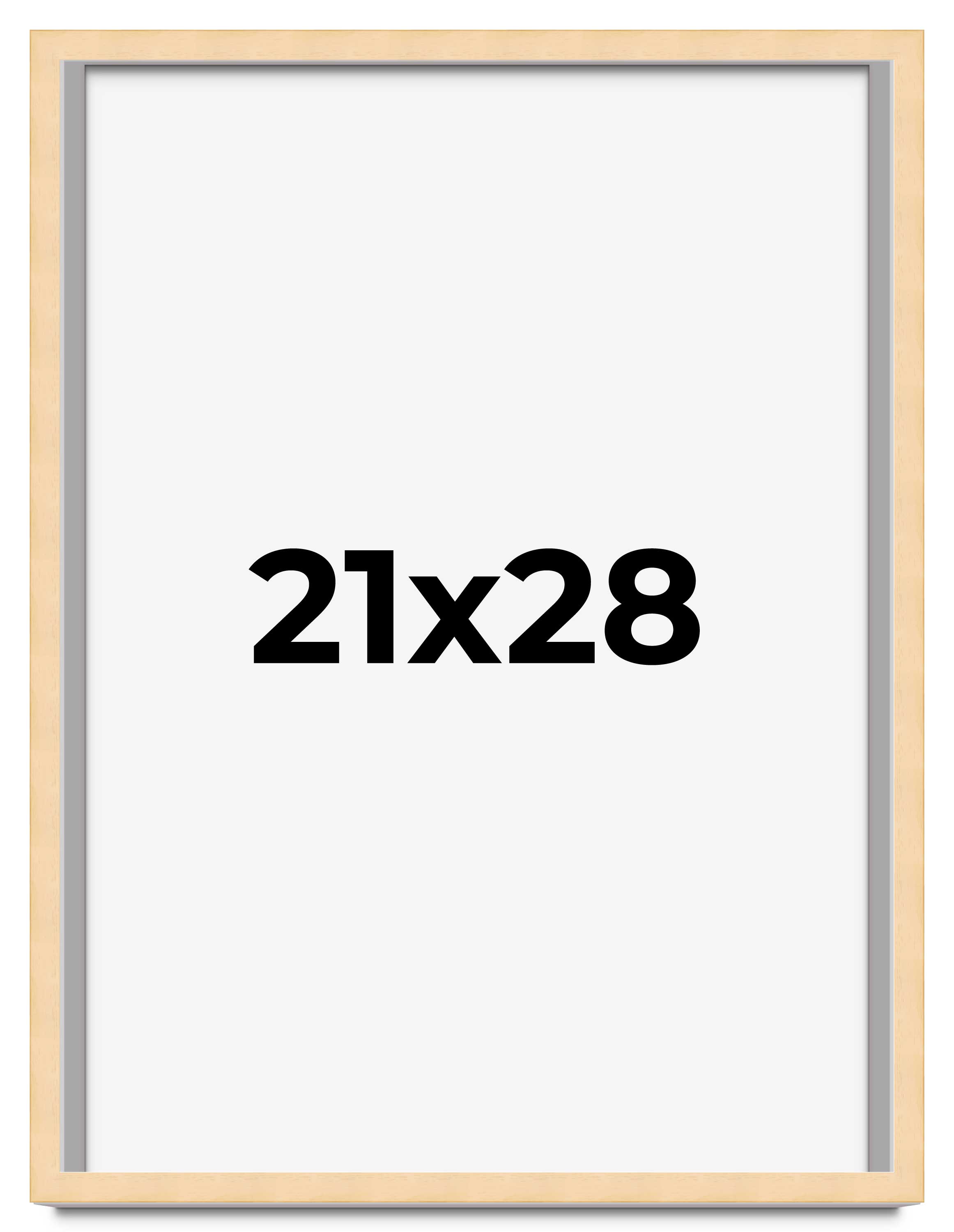 21x28 Frame Beige Real Wood Picture Frame Width 0.75 inches | Interior ...
