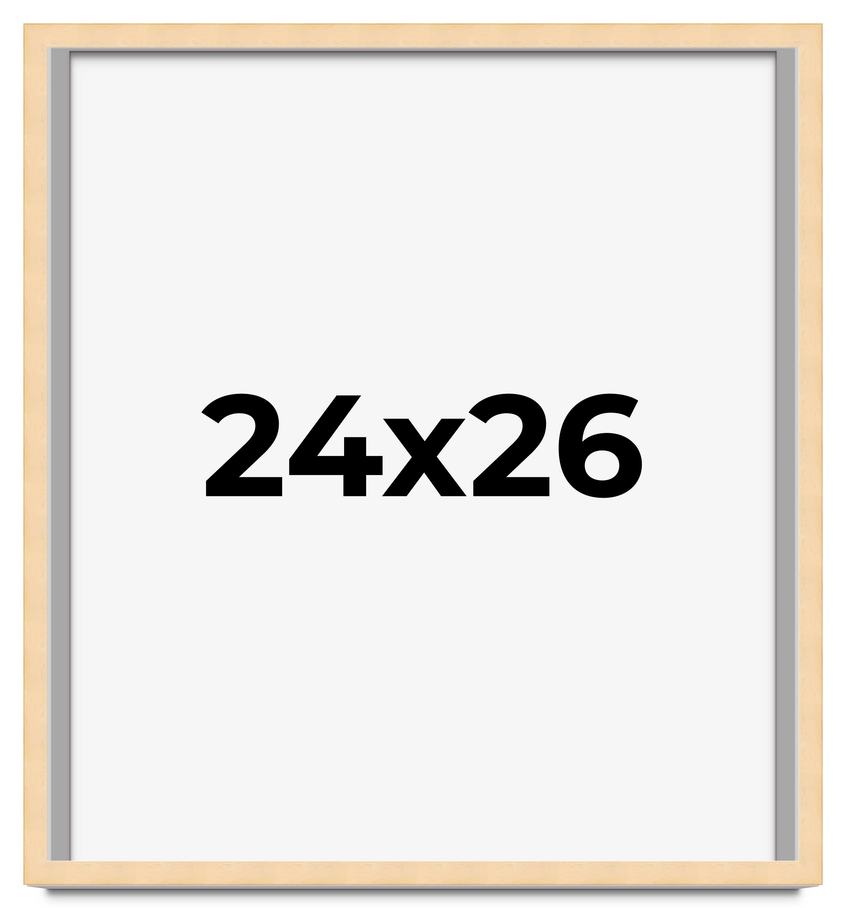 24x26 Solid Wood Picture Frame with UV Acrylic, Available in 6 Finishes