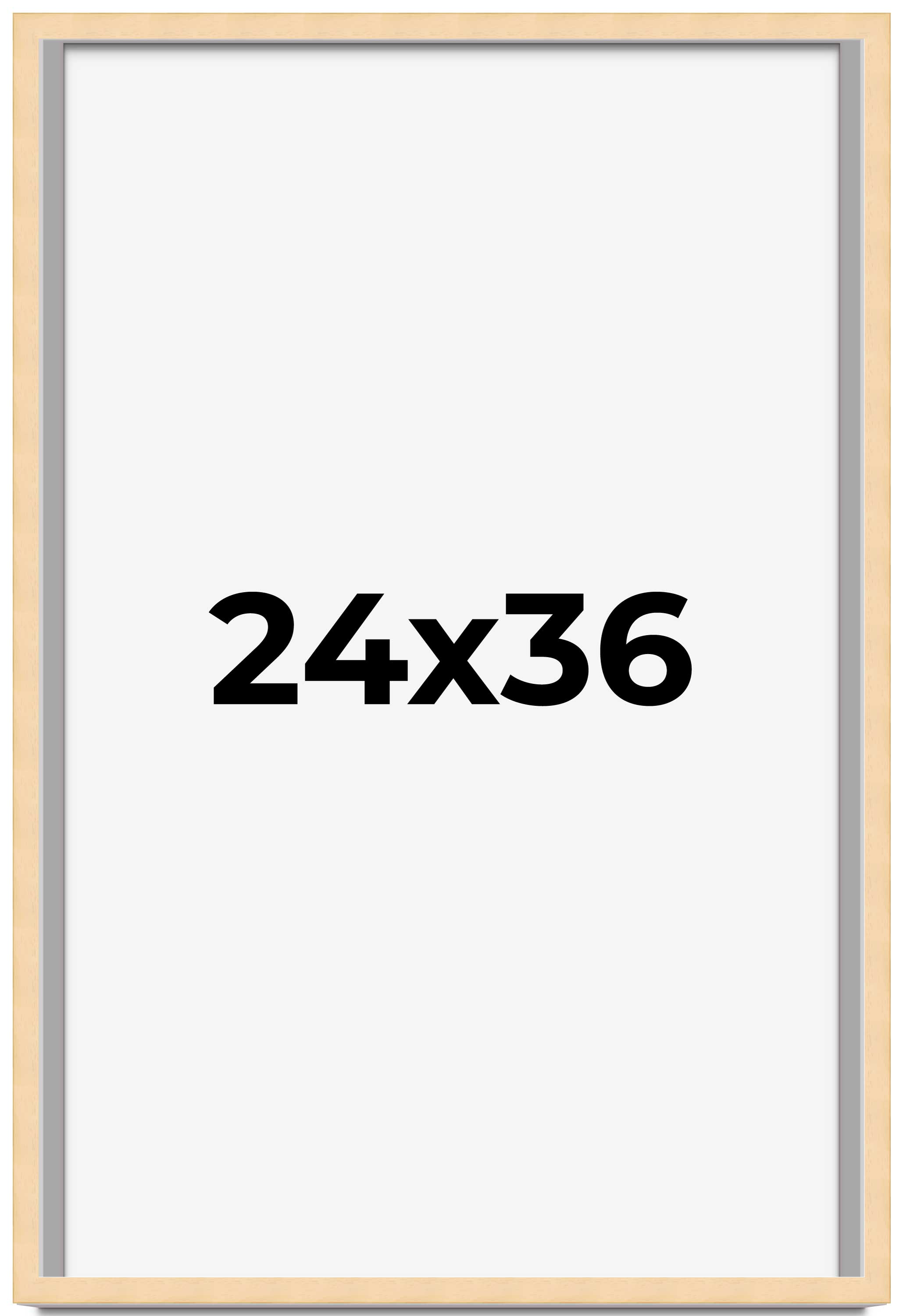 24x36 Solid Wood Picture Frame with UV Acrylic, Available in 6 Finishes