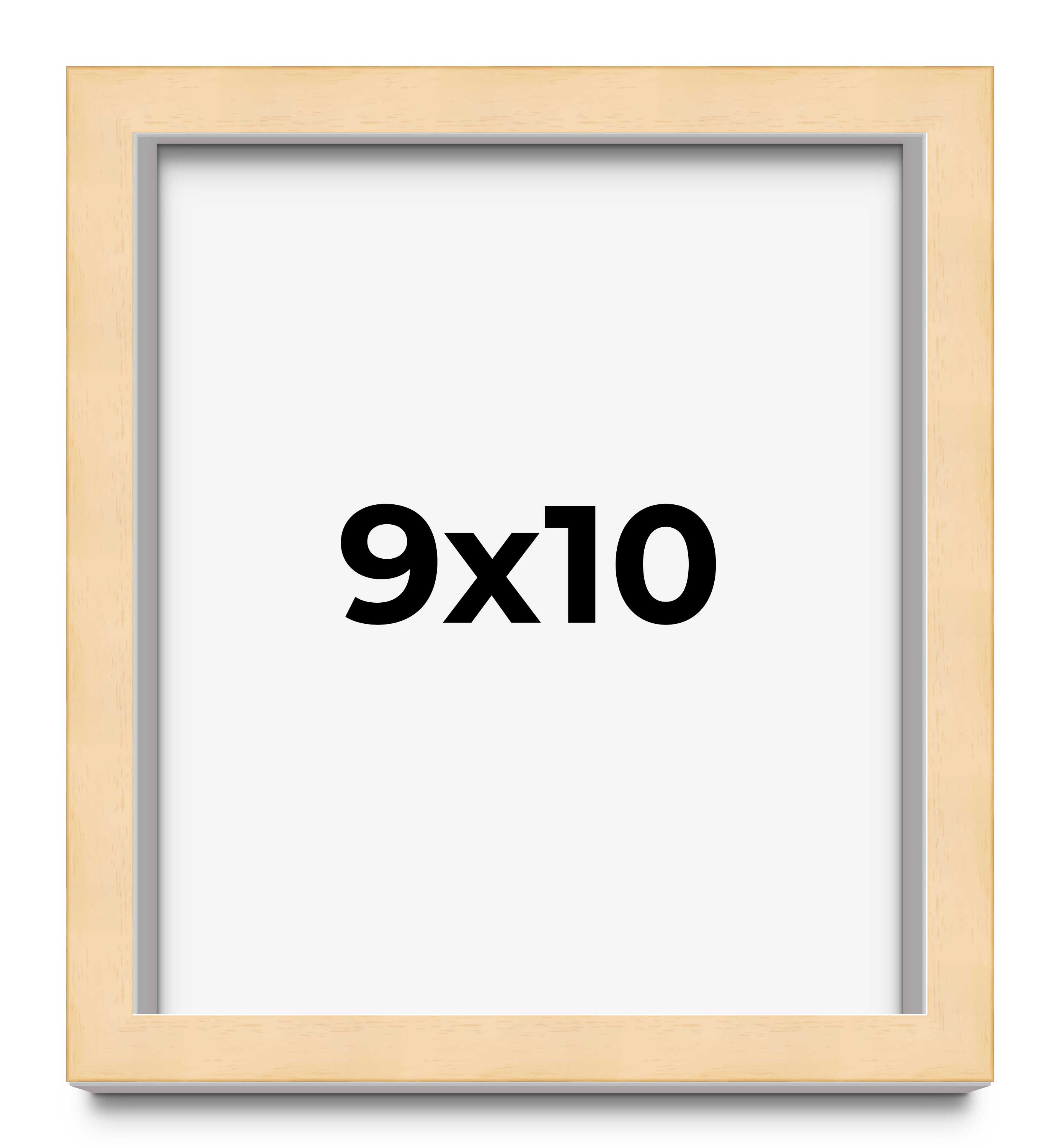 9x10 Frame Beige Real Wood Picture Frame Width 0.75 inches | Interior Frame Dept main product image