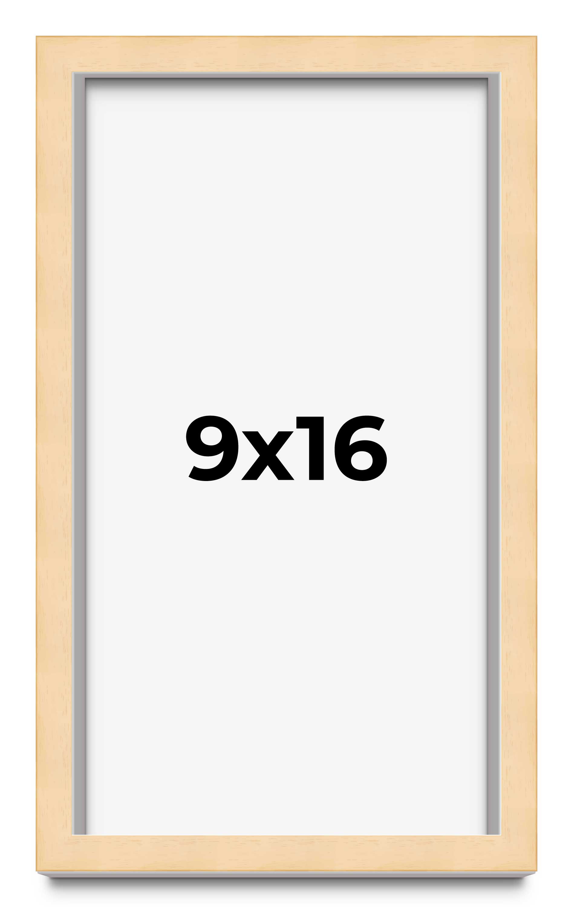 9x16 Frame Beige Real Wood Picture Frame Width 0.75 inches | Interior Frame Dept main product image