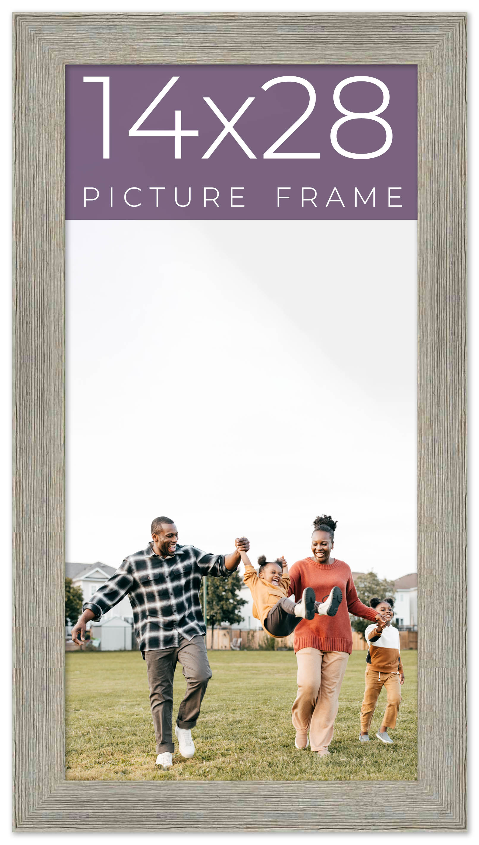 14x28 Frame Grey Real Wood Picture Frame Width 1.5 Inches | Interior ...