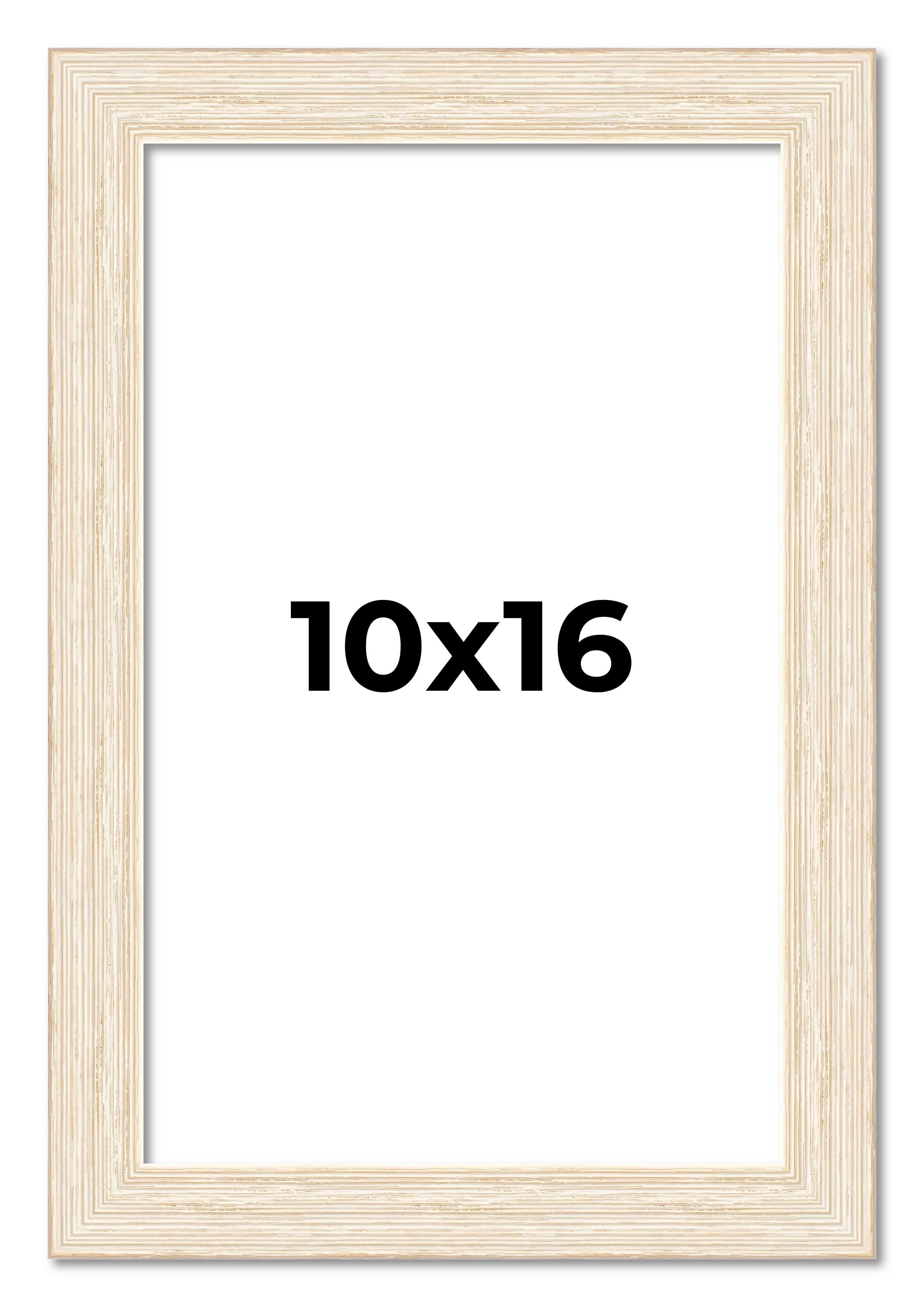 10x16 Frame White Real Wood Picture Frame Width 1.5 inches | Interior Frame Dept main product image