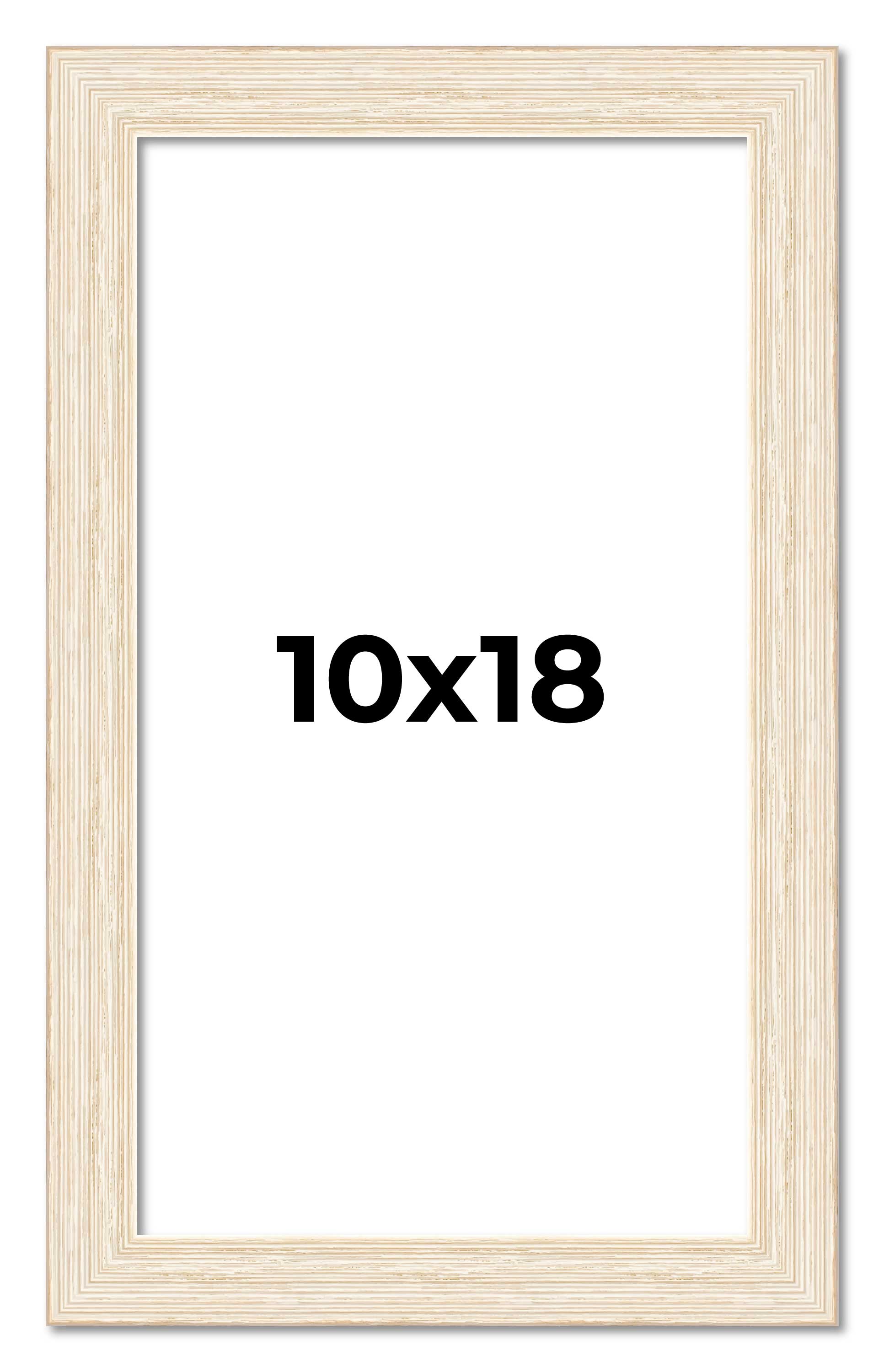 10x18 Frame White Real Wood Picture Frame Width 1.5 inches | Interior Frame Dept main product image